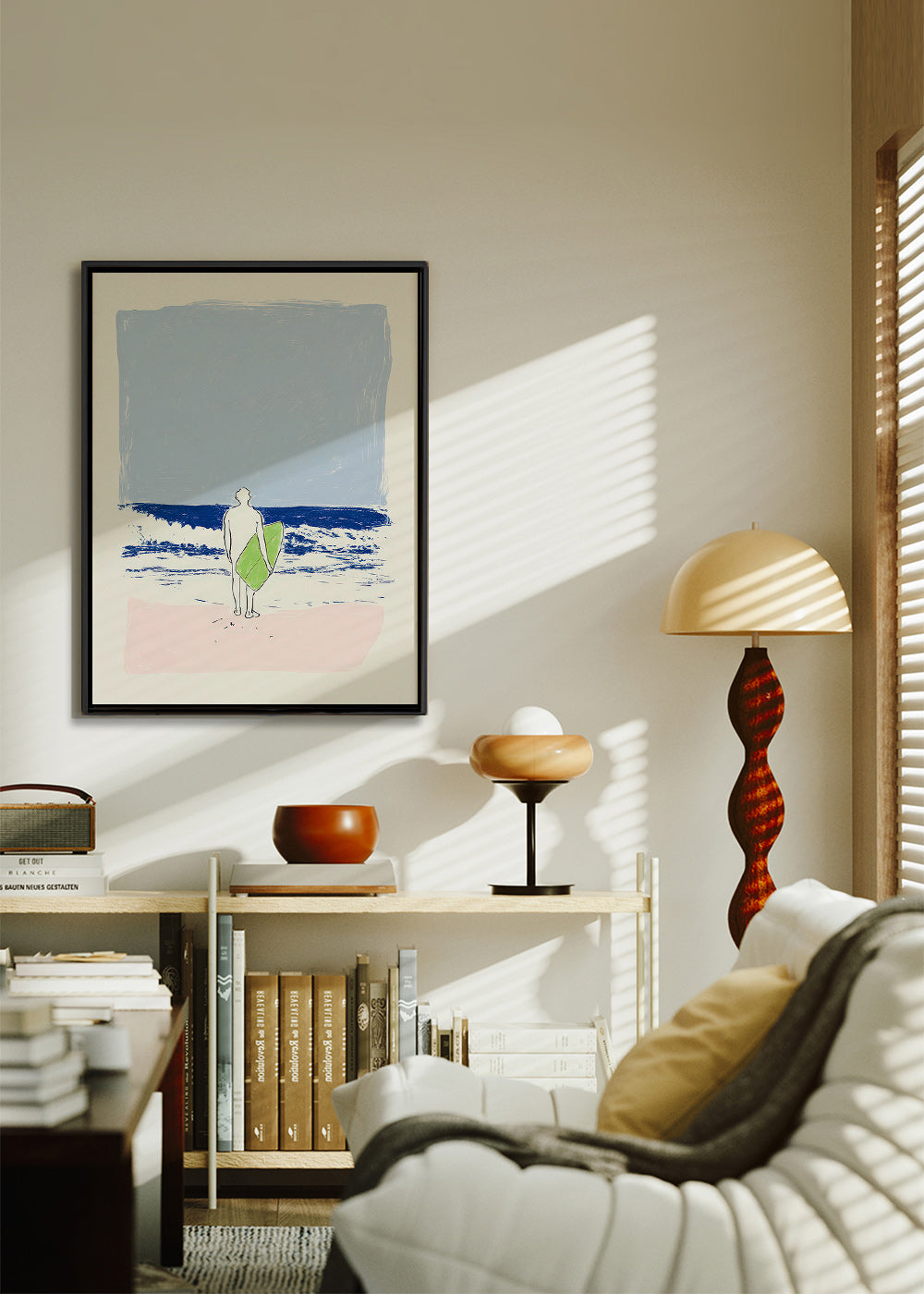 Surf illustratie minimal