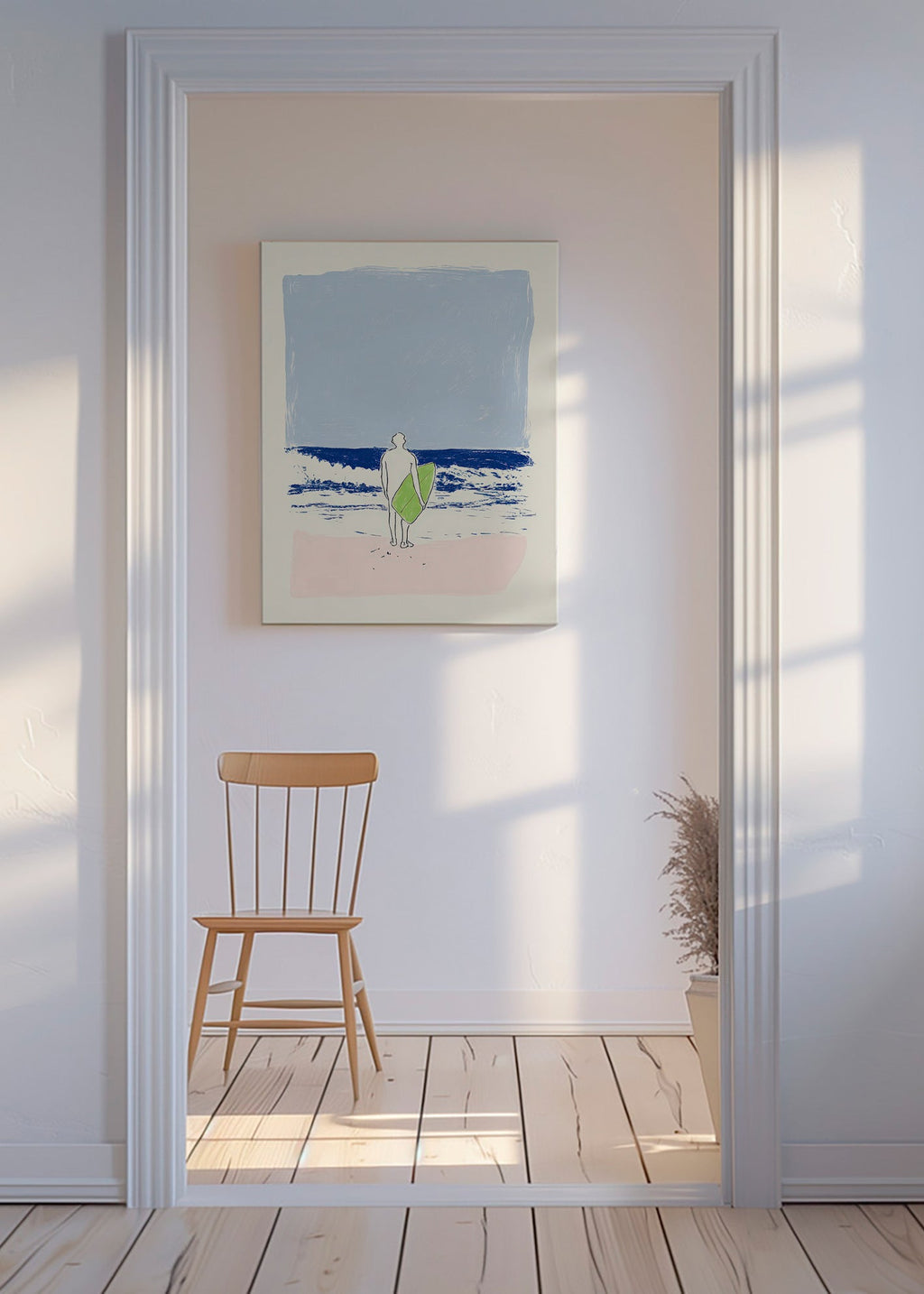 Surf illustratie minimal