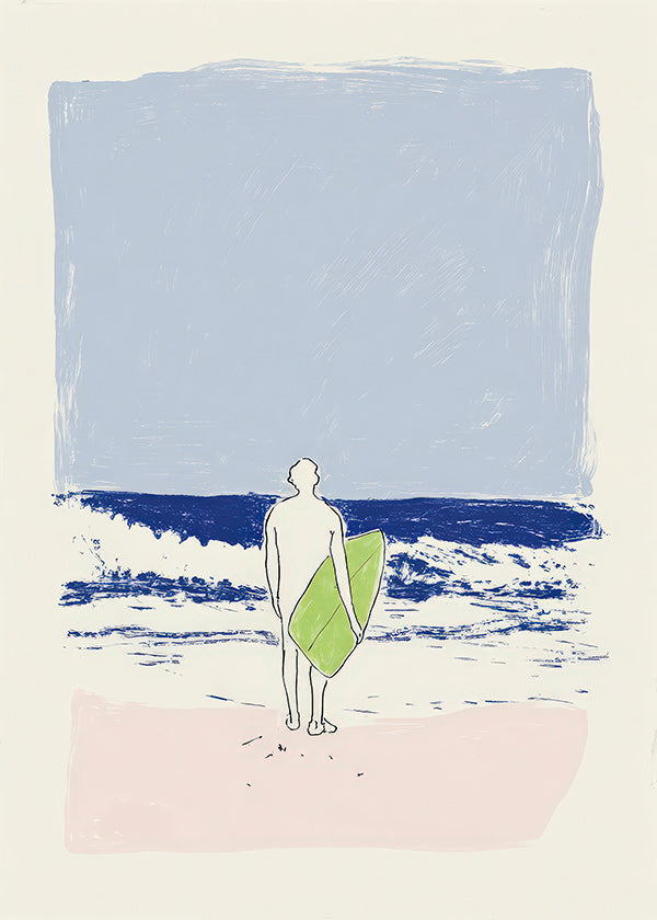 Surf illustratie minimal