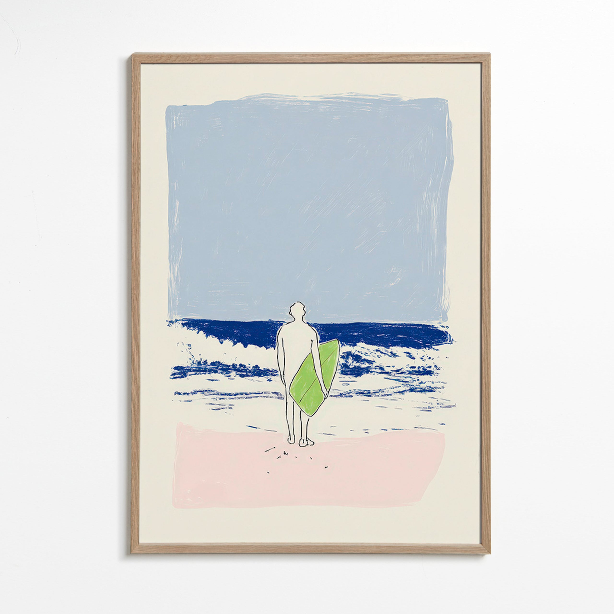 Surf illustratie minimal