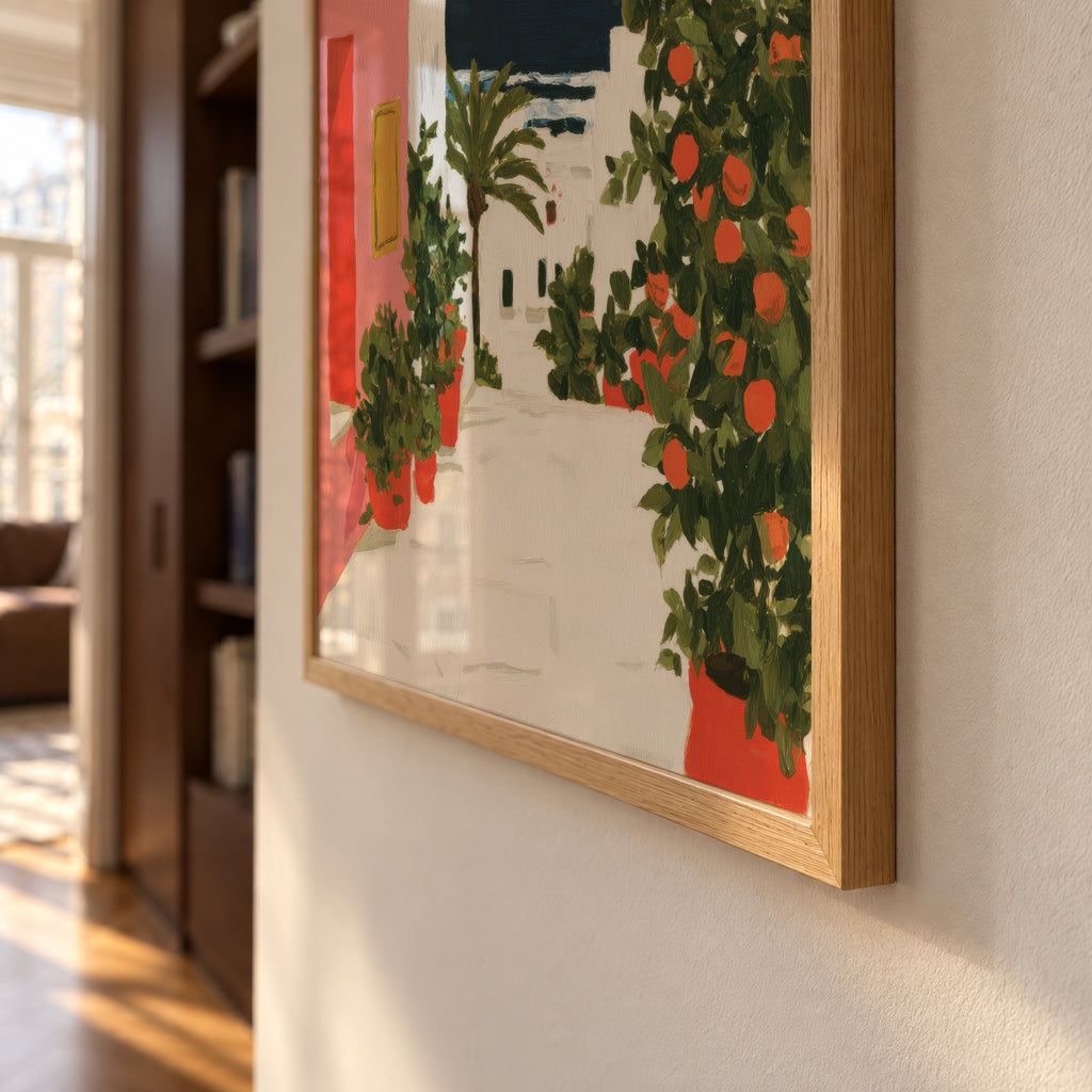 Coastal Alley - Framed poster detail