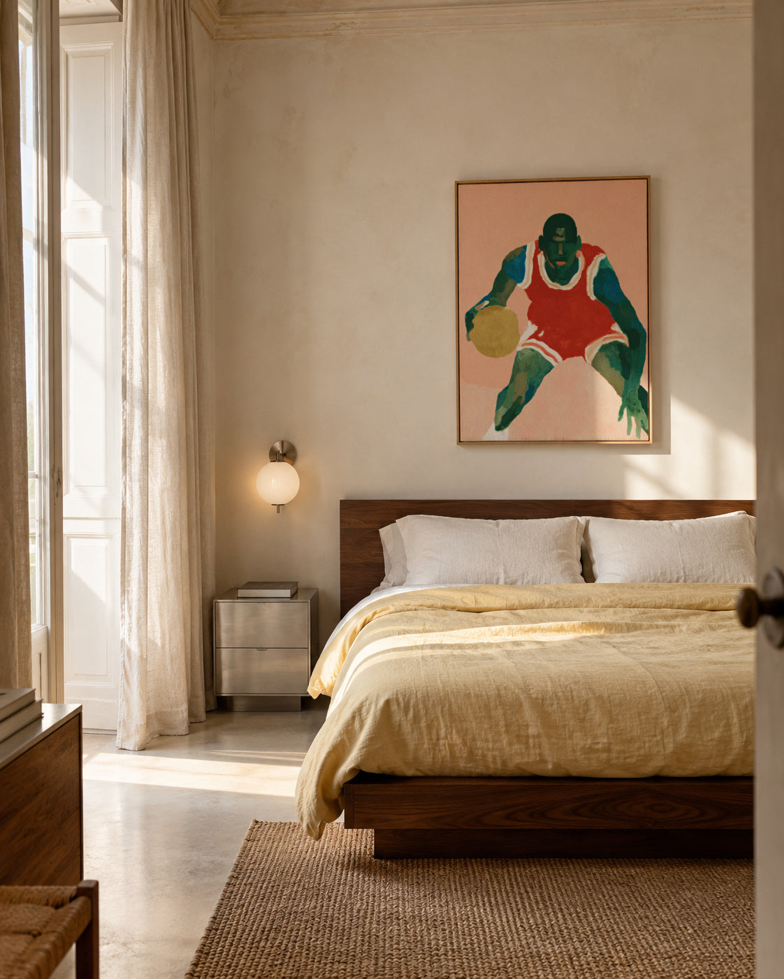 Basketball Legend - Framed canvas in an interior