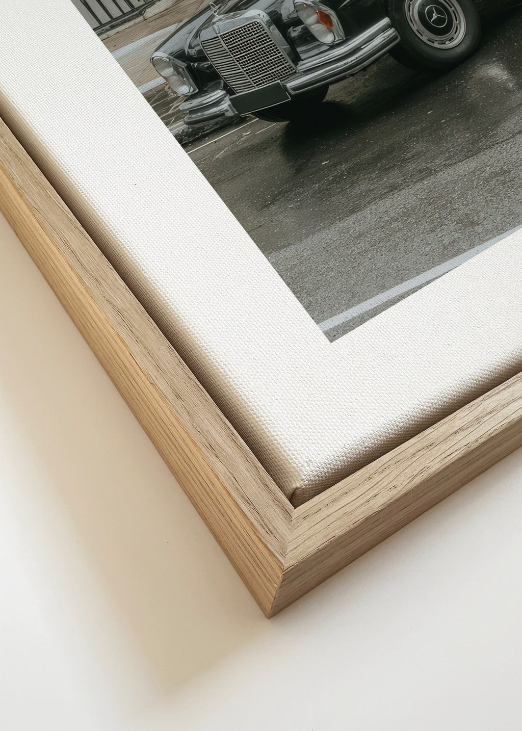 Quiet Street - Framed canvas detail