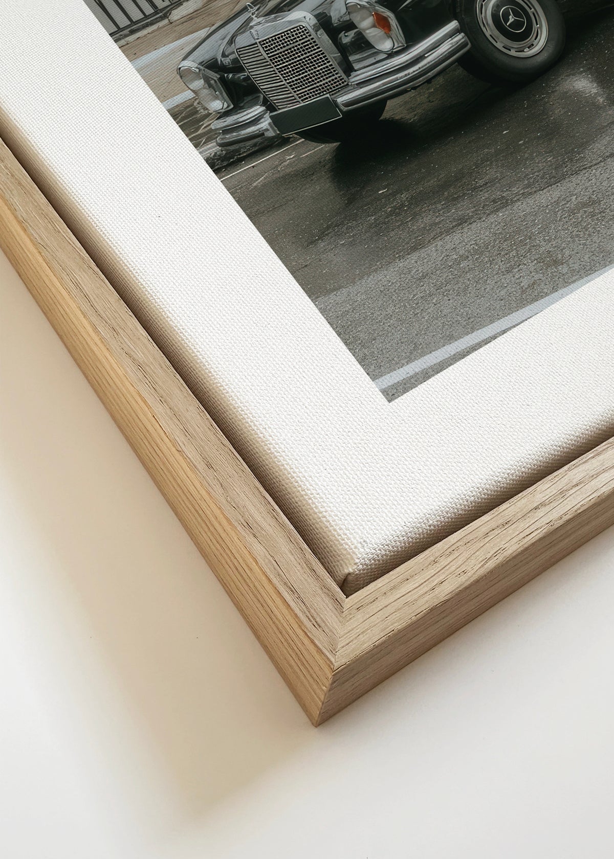 Quiet Street - Framed canvas detail