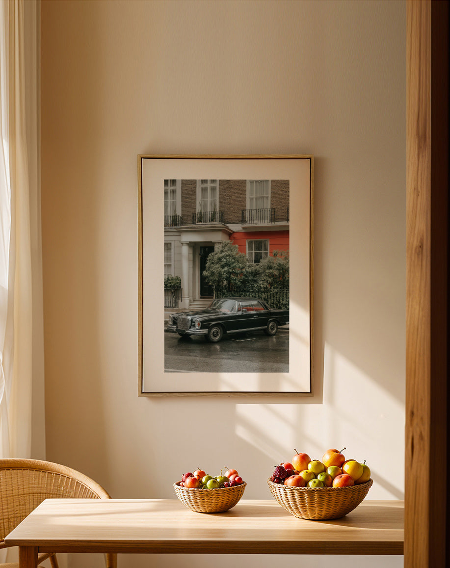 Quiet Street - Framed canvas in an interior