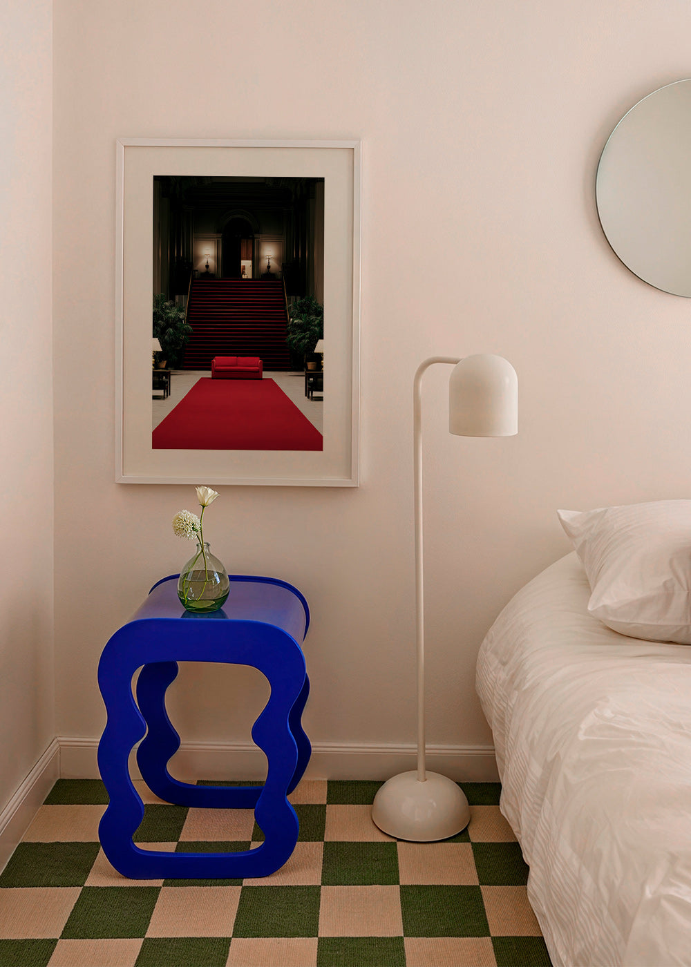 Trapfotografie met rood tapijt