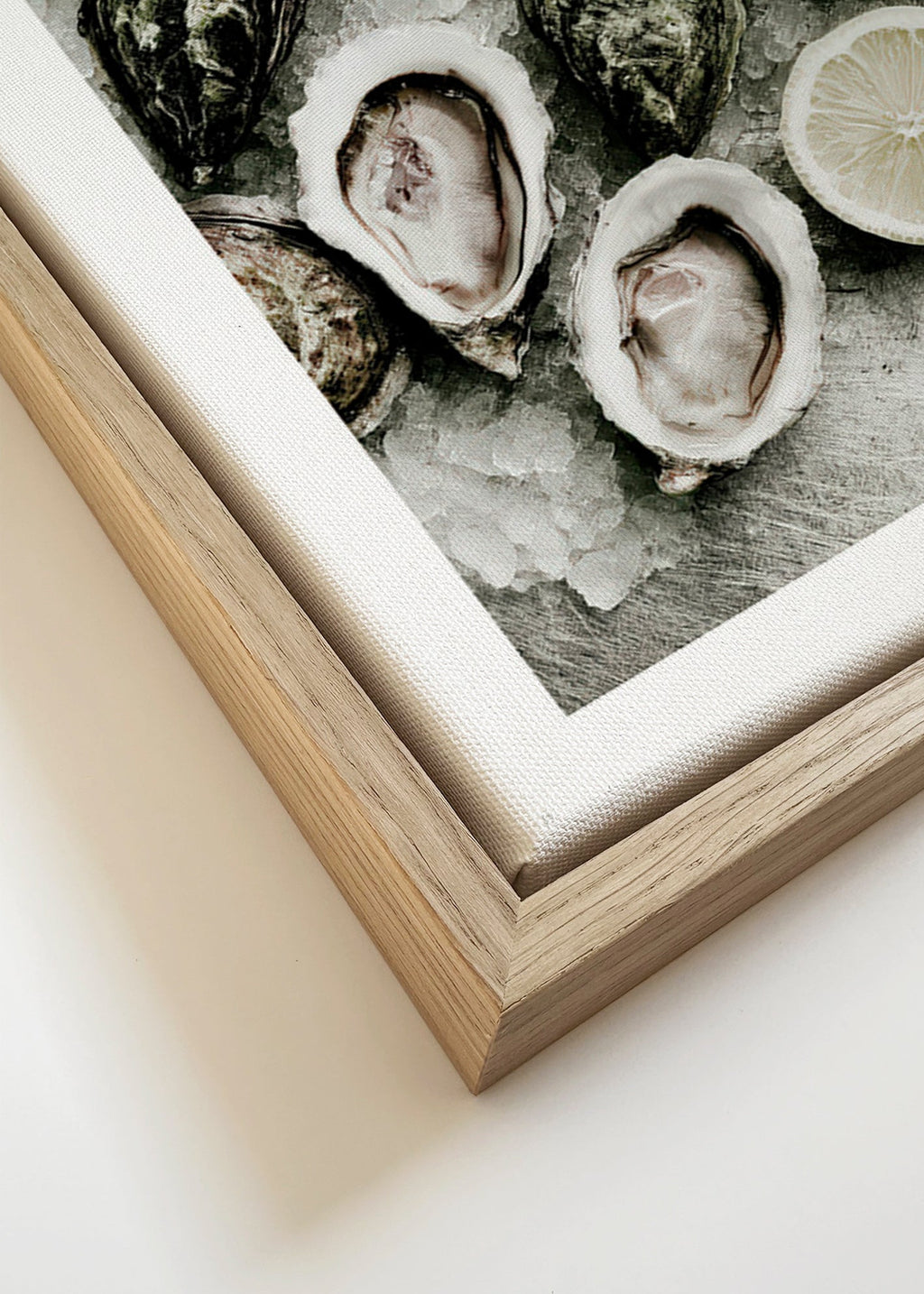 Keuken kunst met oesters en citroen