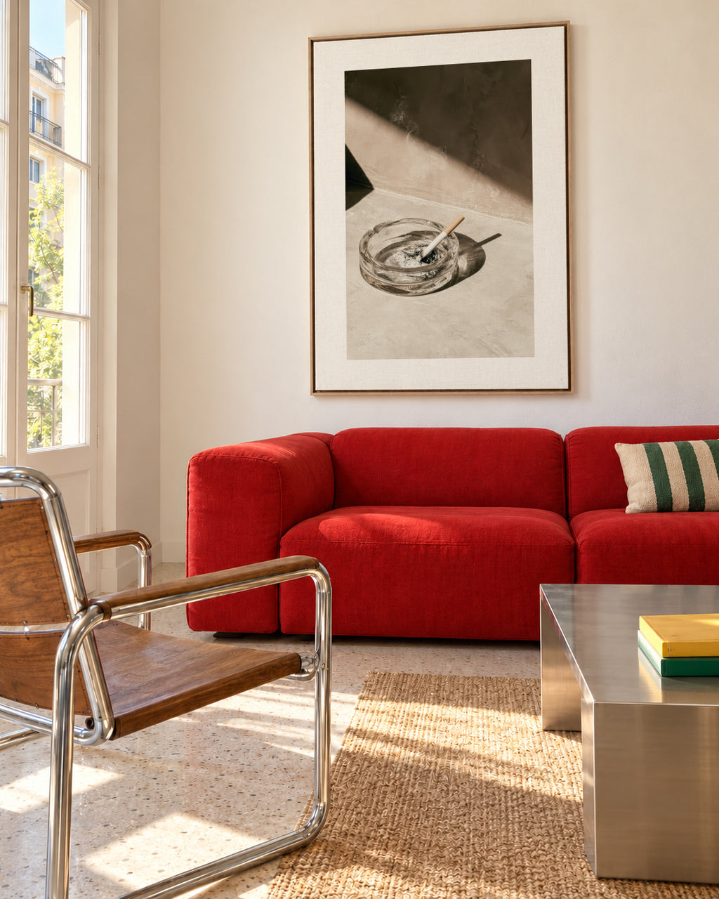 Espresso Break - Framed canvas in an interior