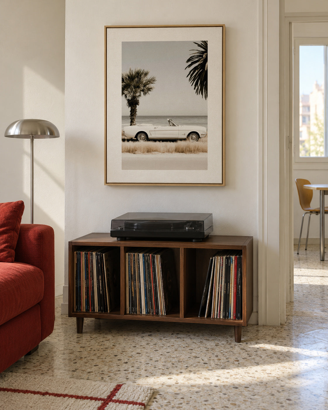 Palm Motel - Framed canvas in an interior