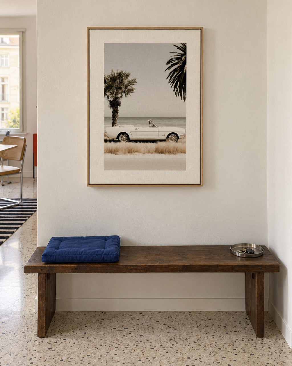 Palm Motel - Framed canvas in an interior