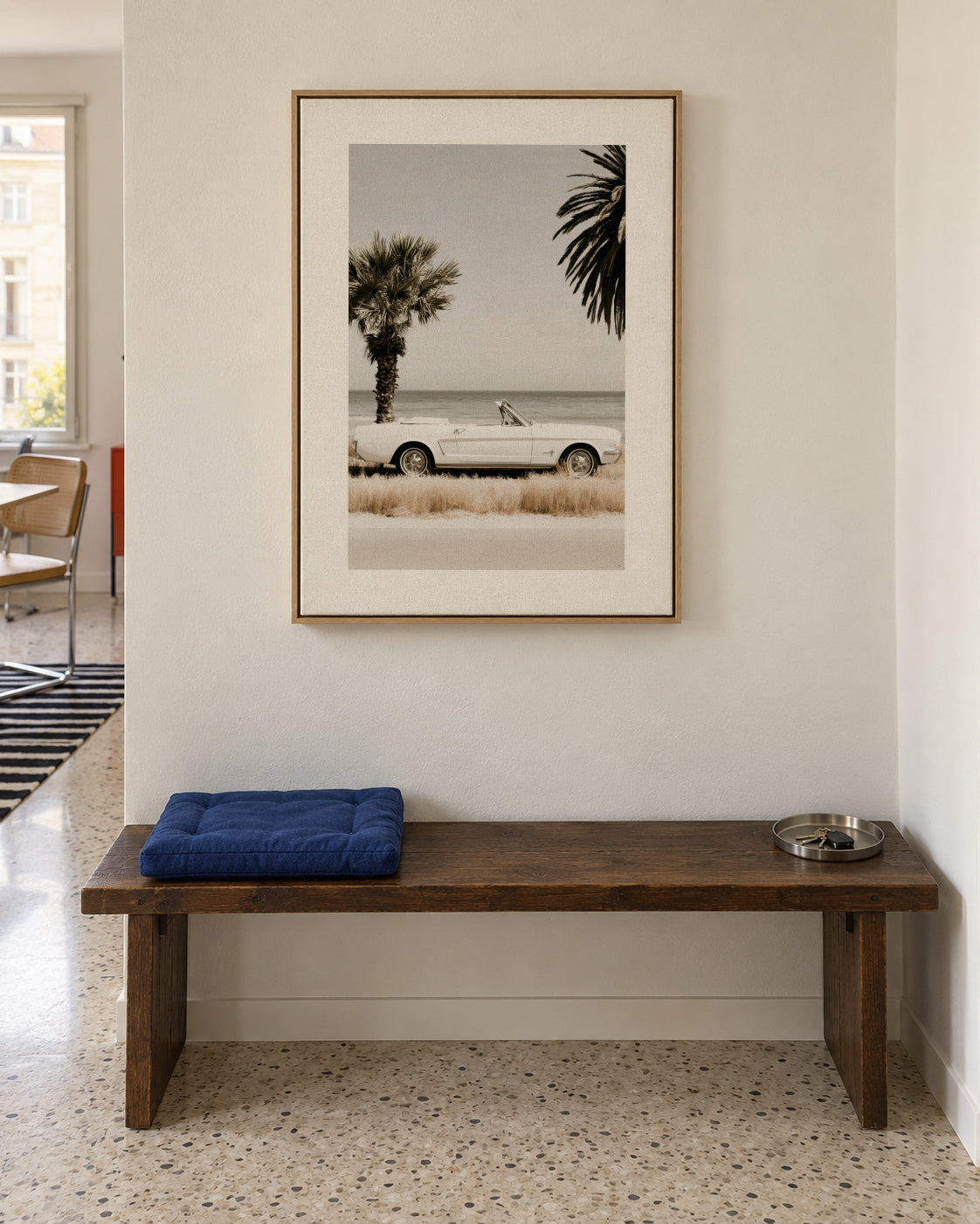 Palm Motel - Framed canvas in an interior