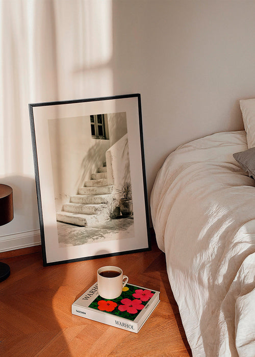 Photograph witte trap met plant