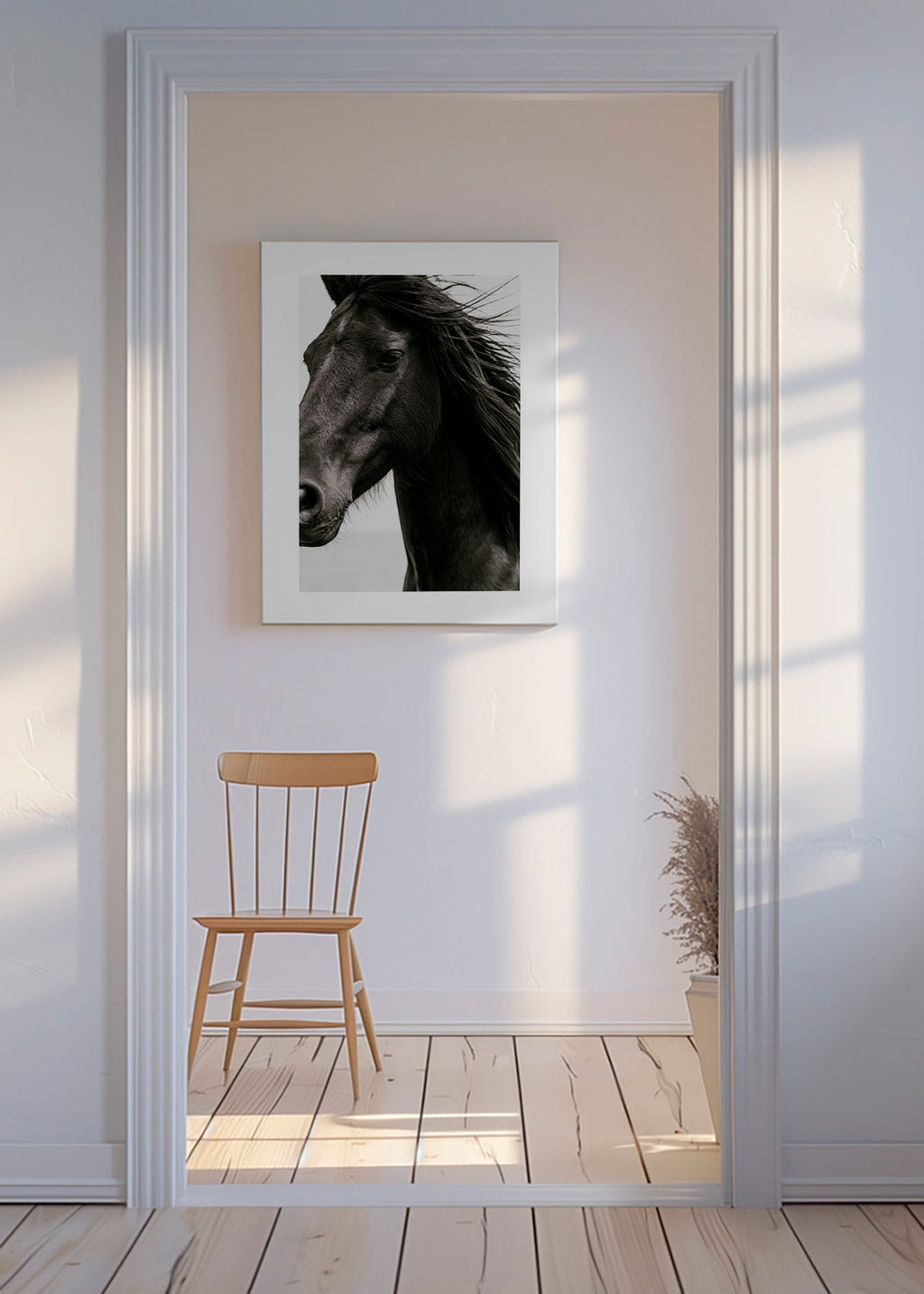 Paardenportret in close-up
