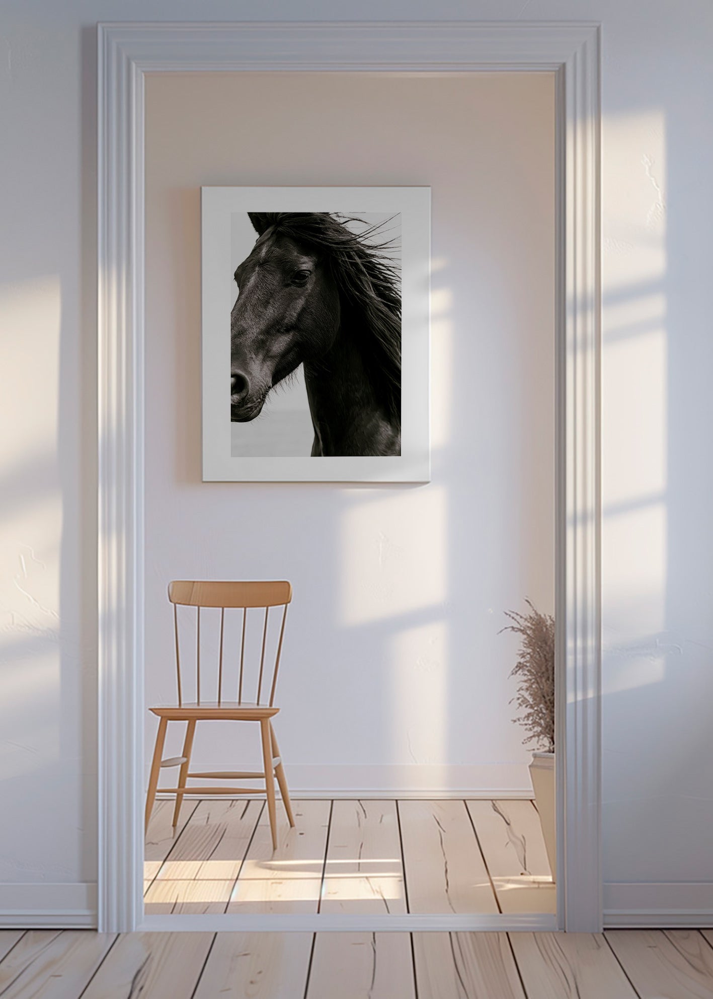 Paardenportret in close-up