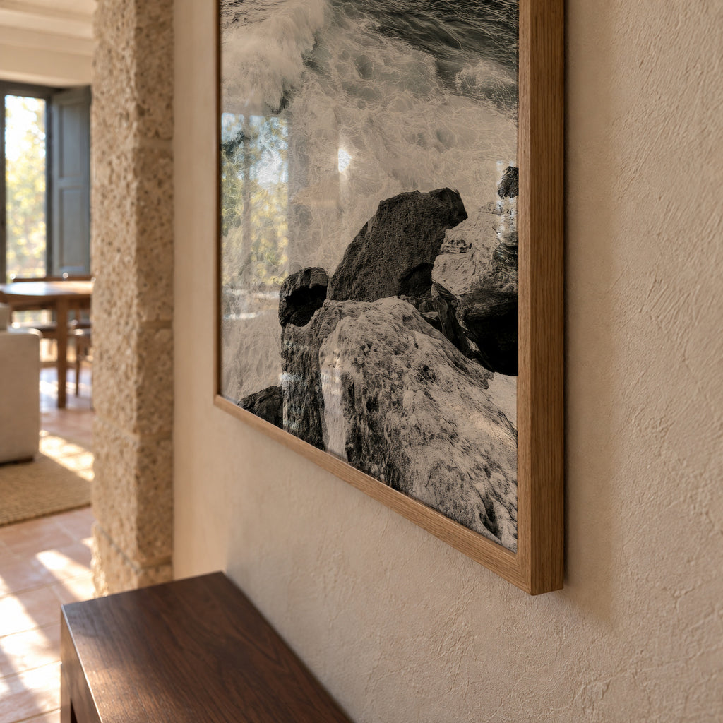 Ocean Cliffs - Framed poster detail