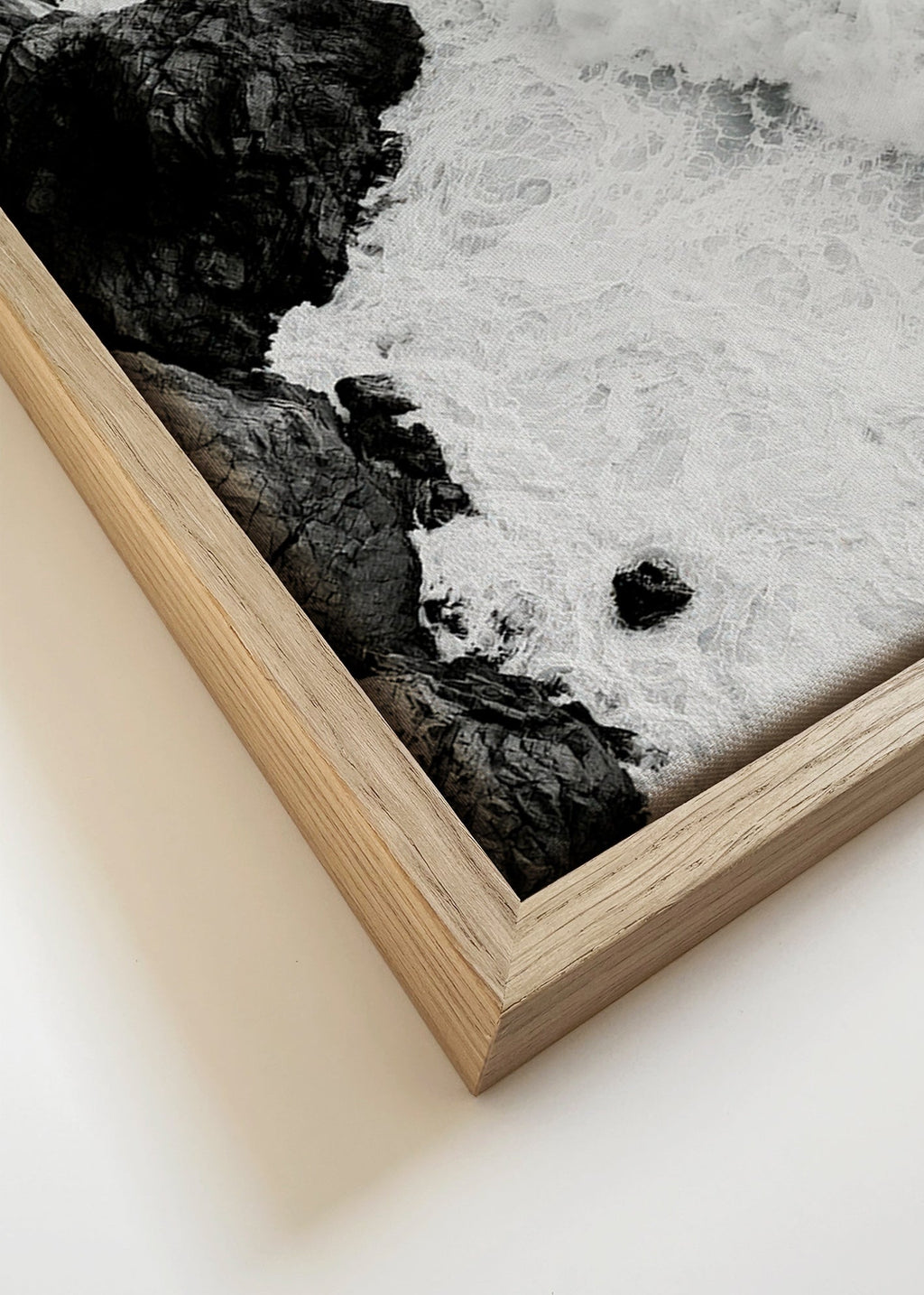 Landschap kunst: Atlantische rotsen in zwart-wit