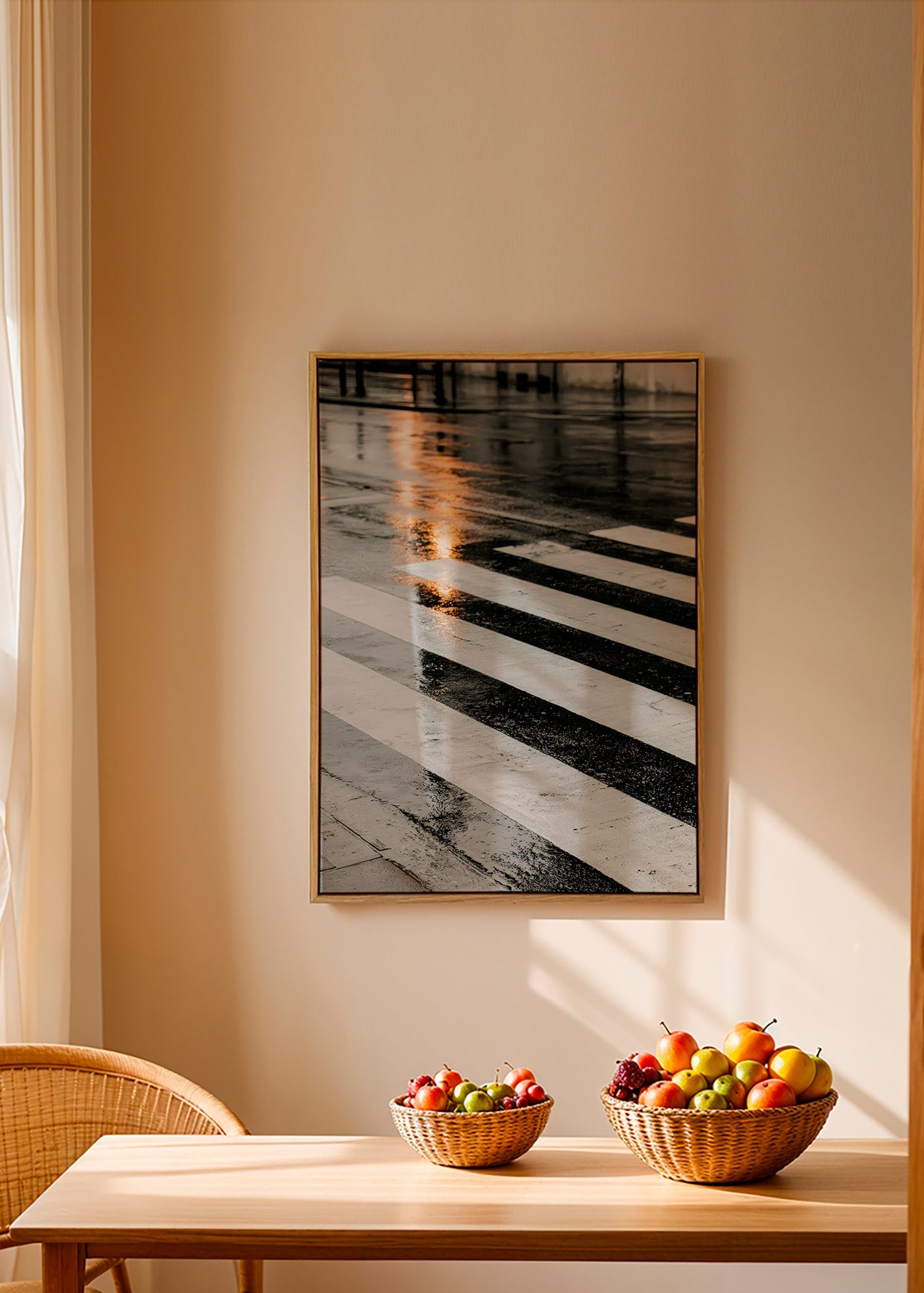 Fotografie stad: nat zebrapad
