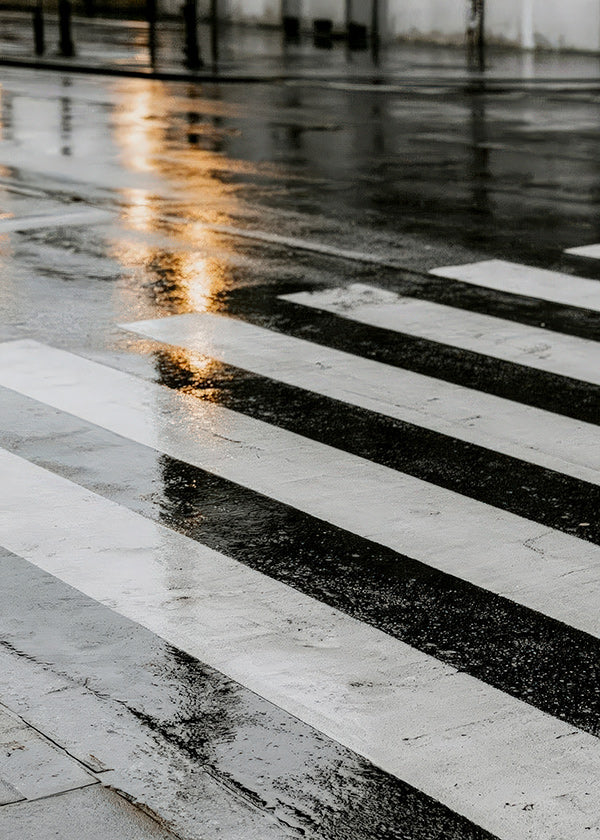 Fotografie stad: nat zebrapad