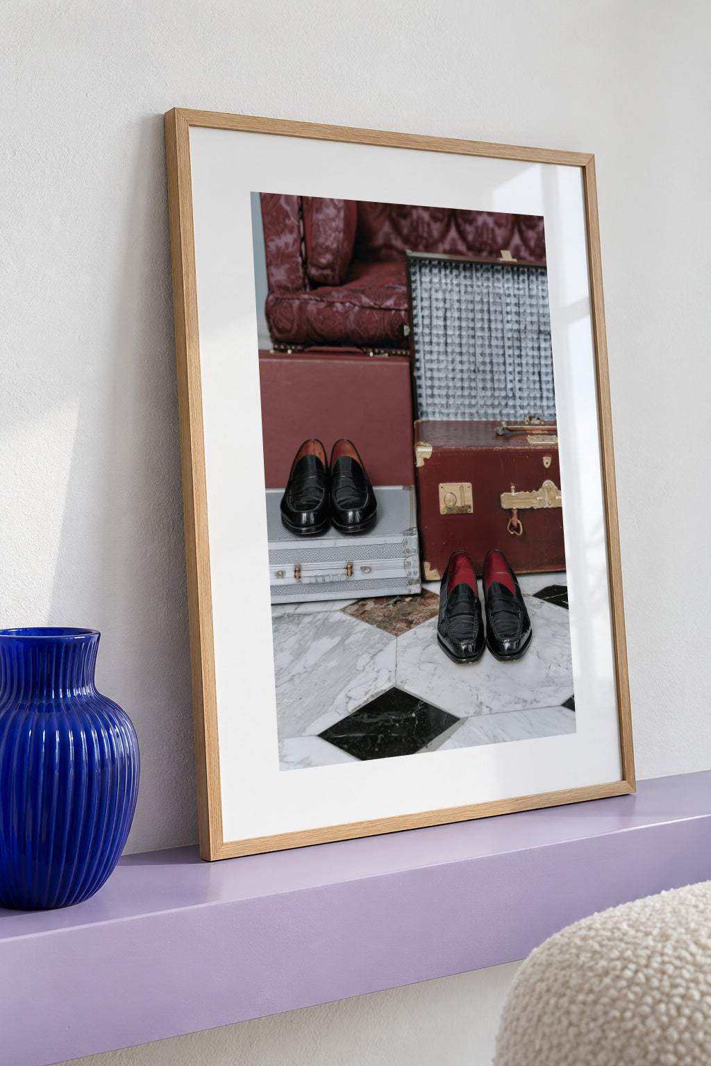 Weekend Packing - Framed poster detail