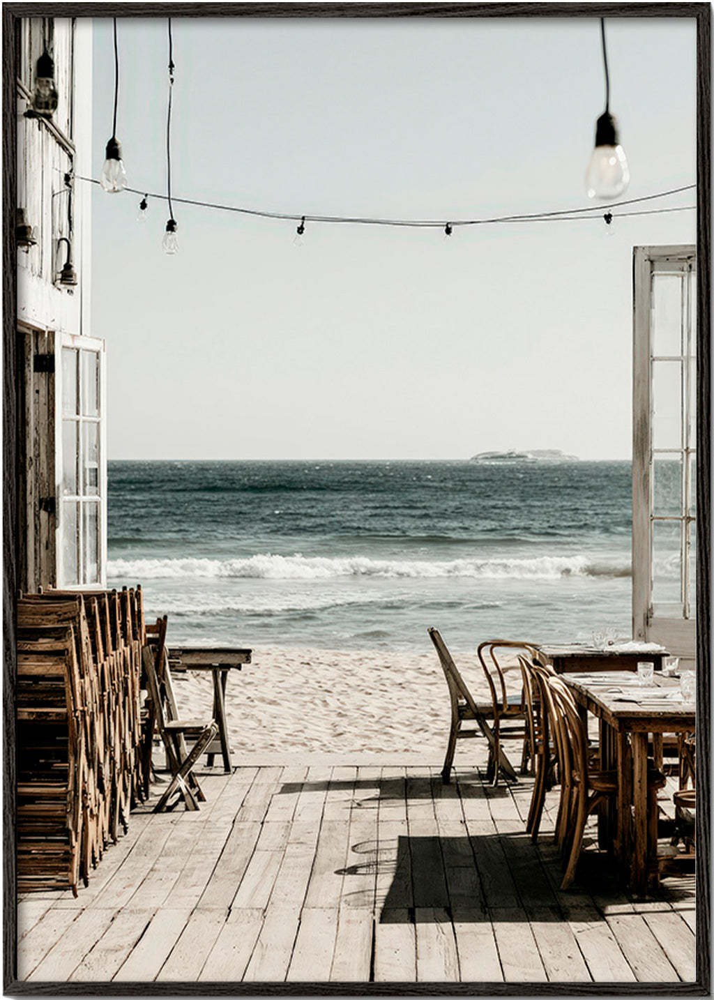 Landschap poster open terras