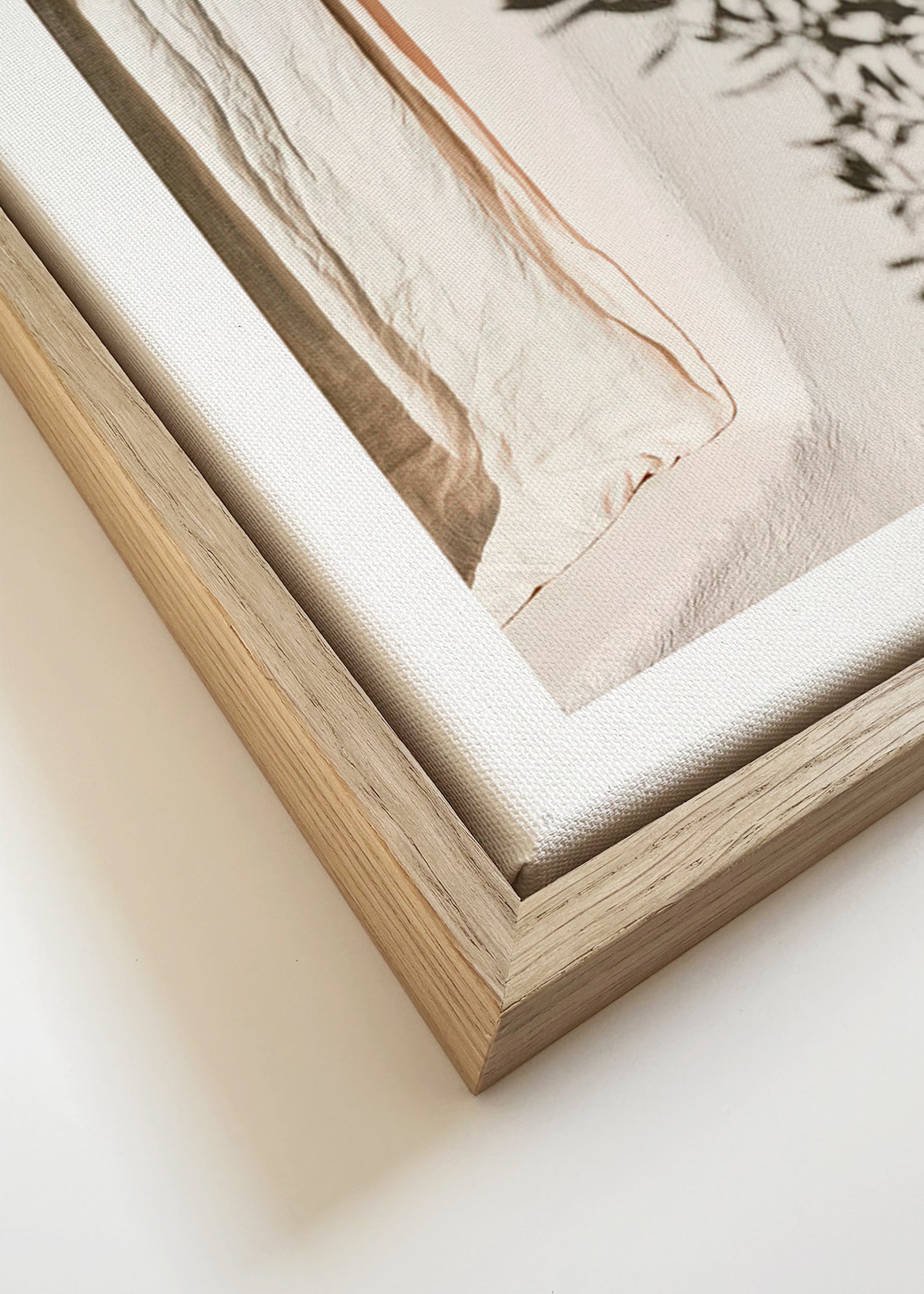Botanische print linnen en olijftak