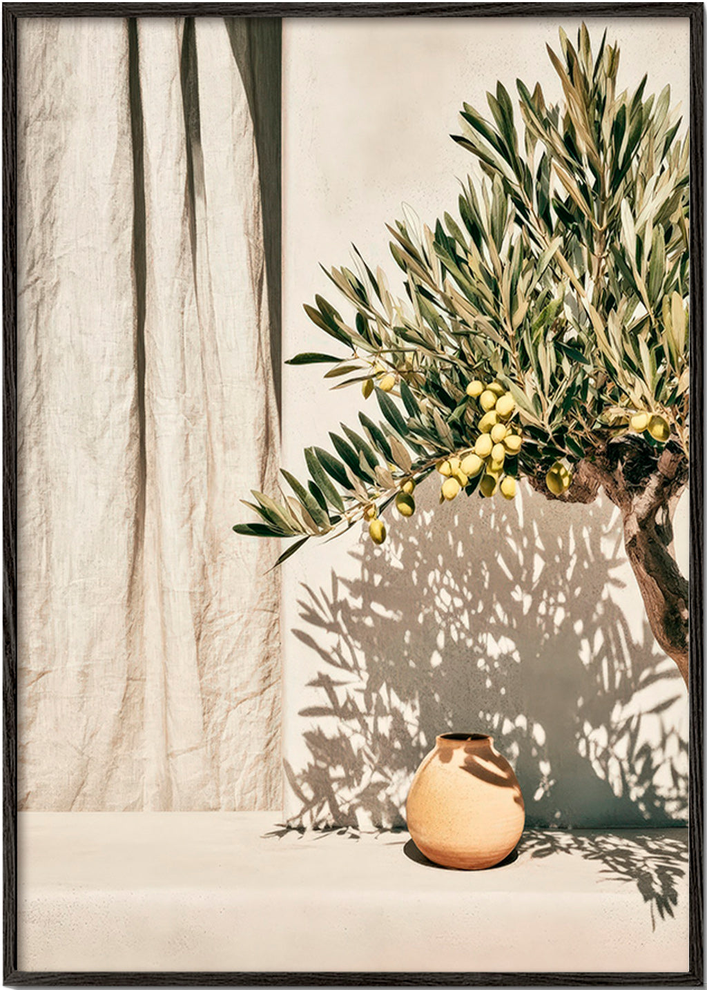 Botanische print olijftak