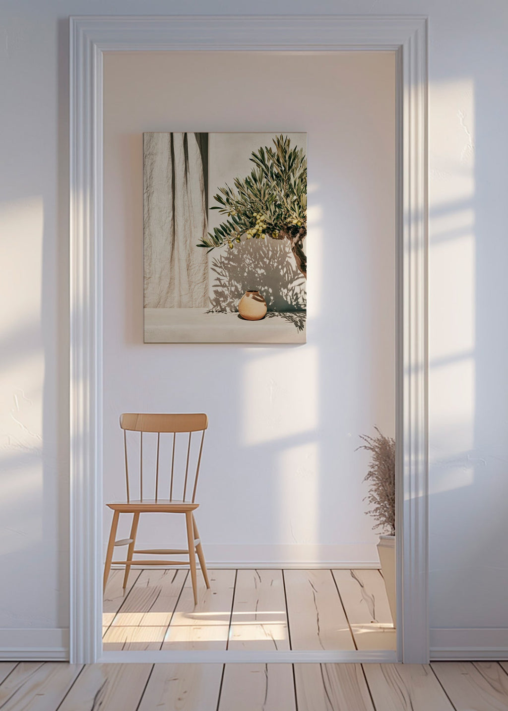 Botanische print olijftak