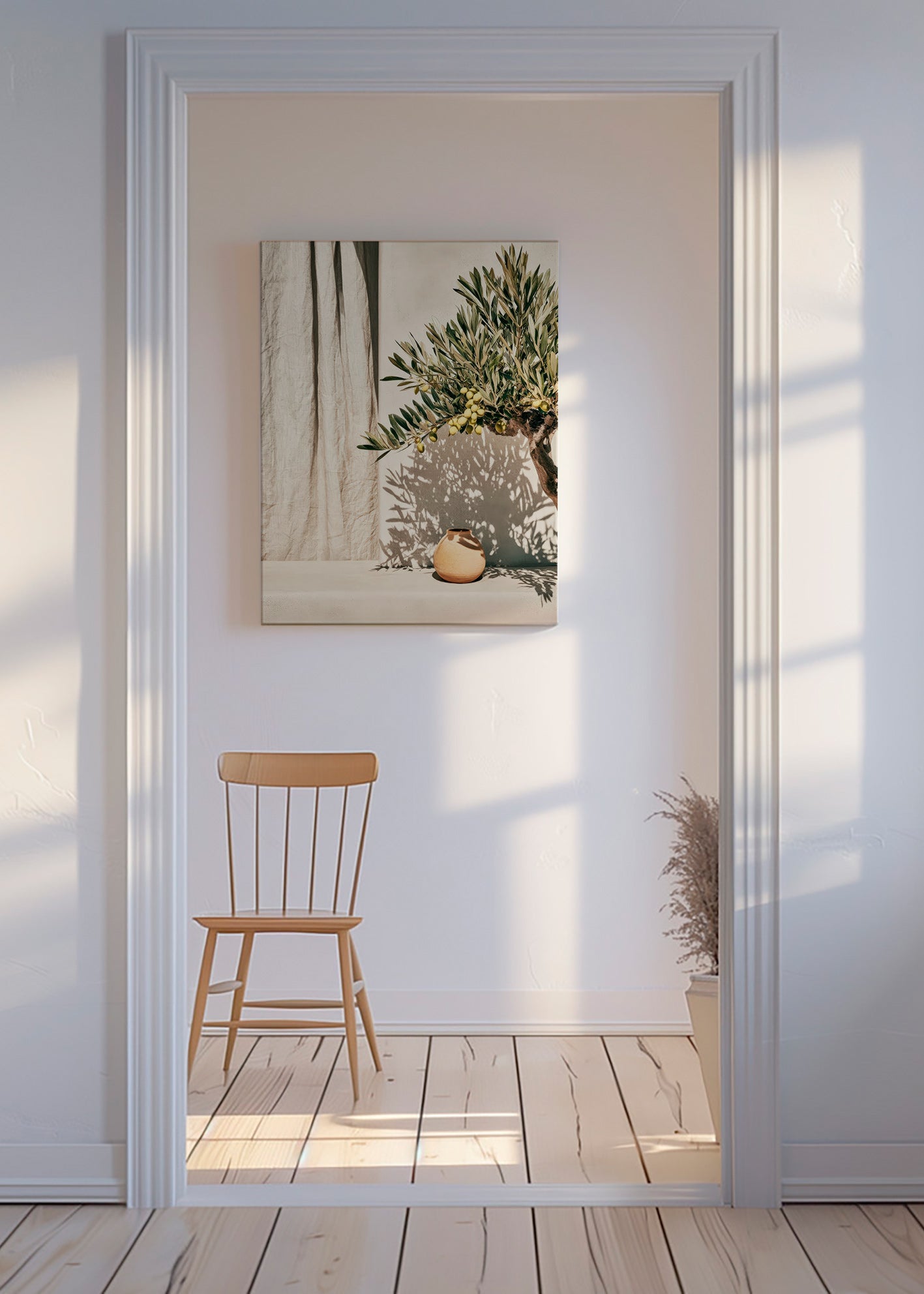 Botanische print olijftak