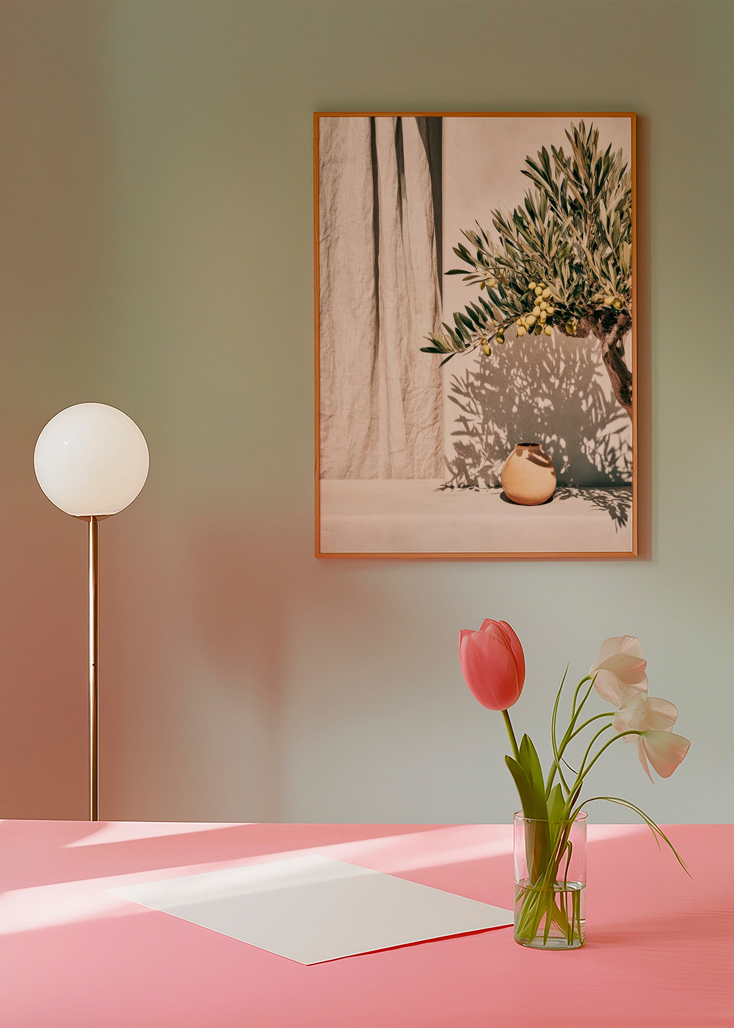 Botanische print olijftak