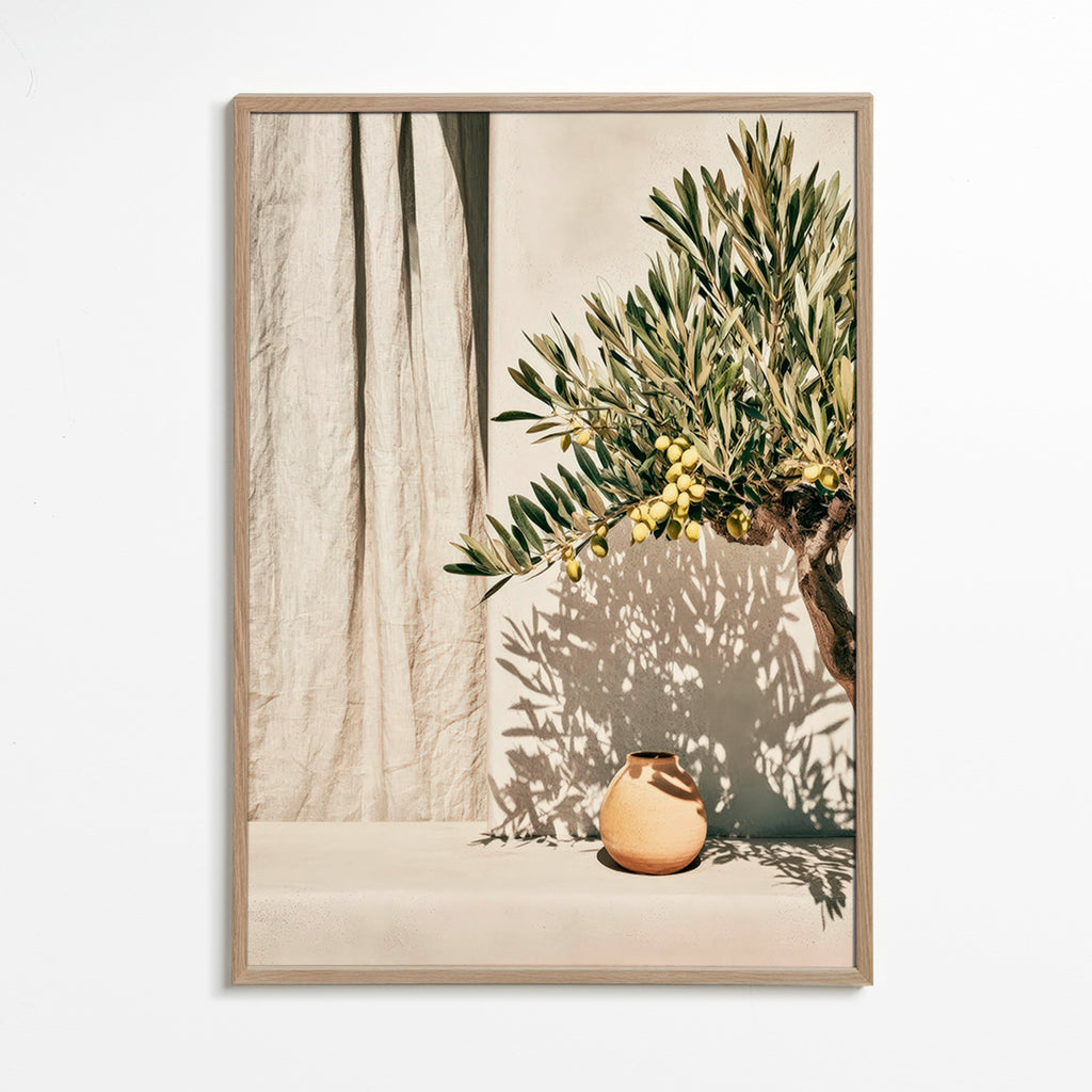 Botanische print olijftak