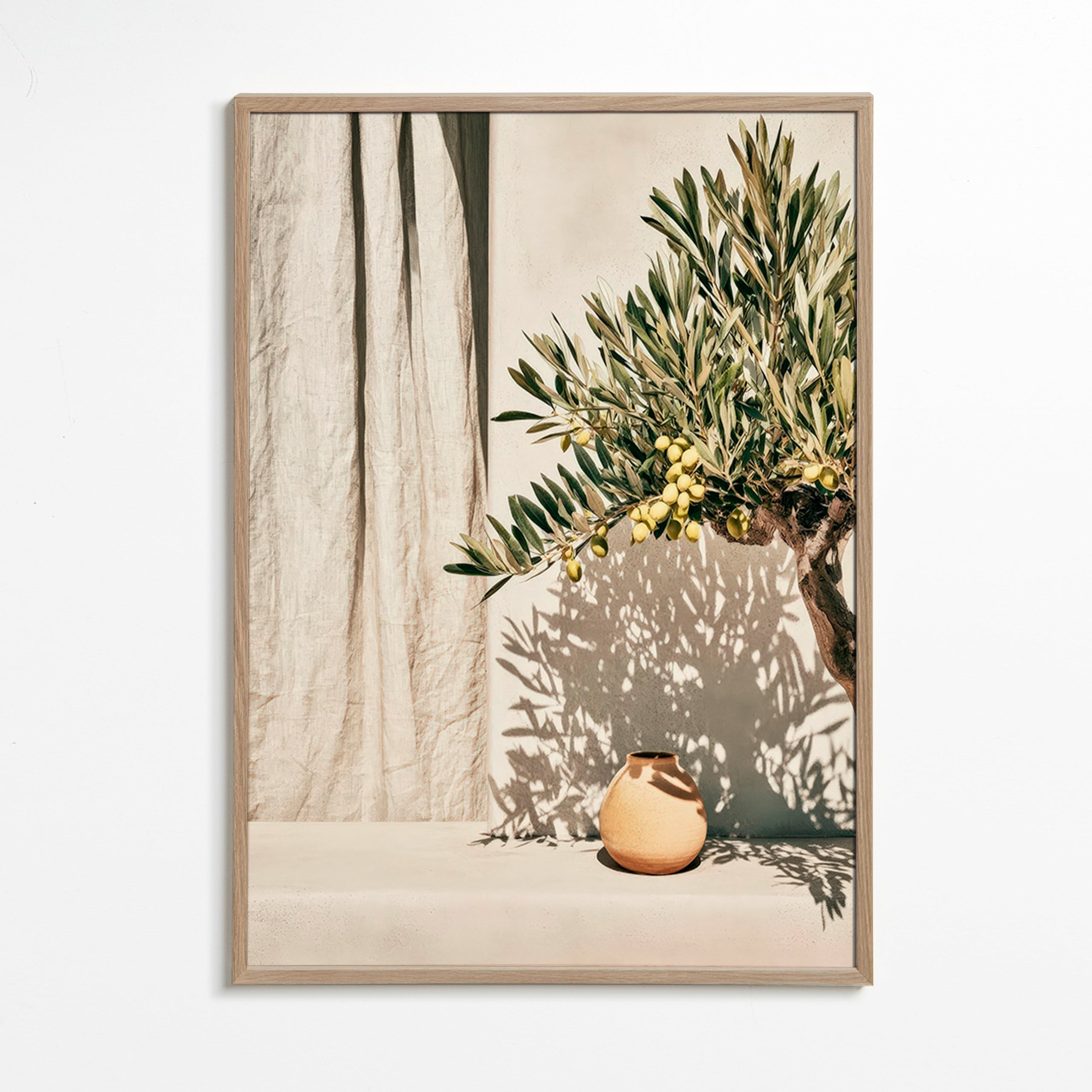 Botanische print olijftak