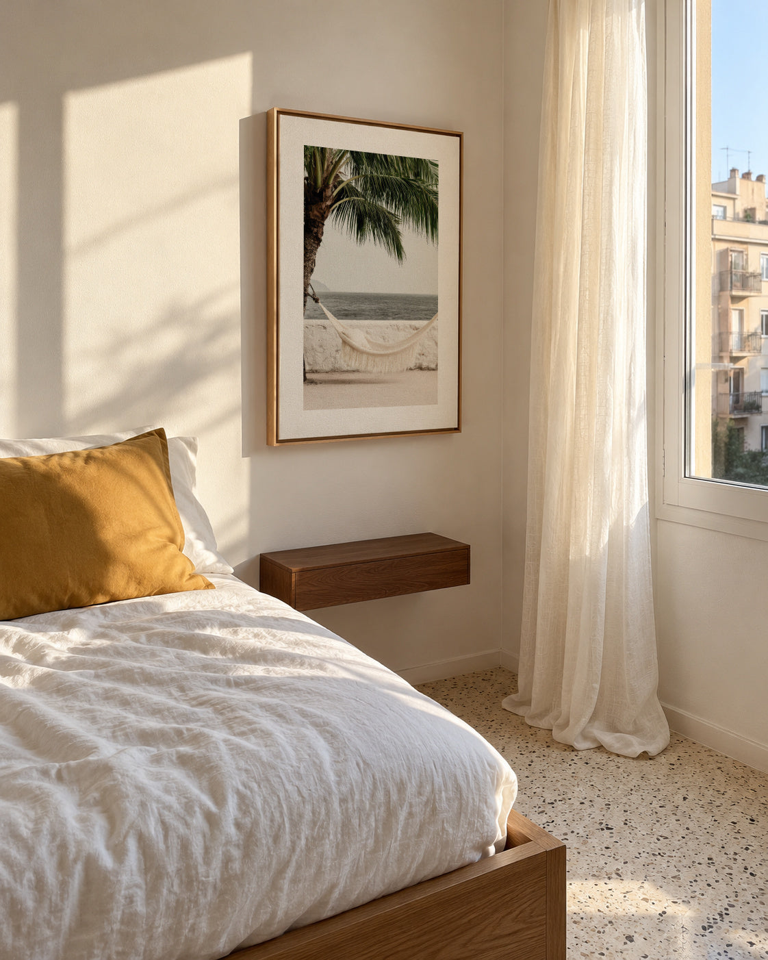 Palm Hammock - Framed canvas in an interior