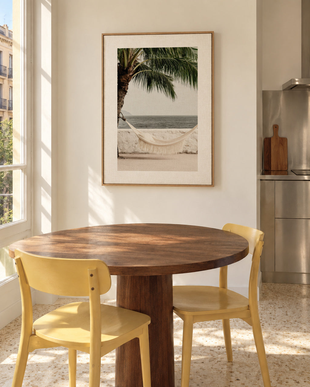Palm Hammock - Framed canvas in an interior