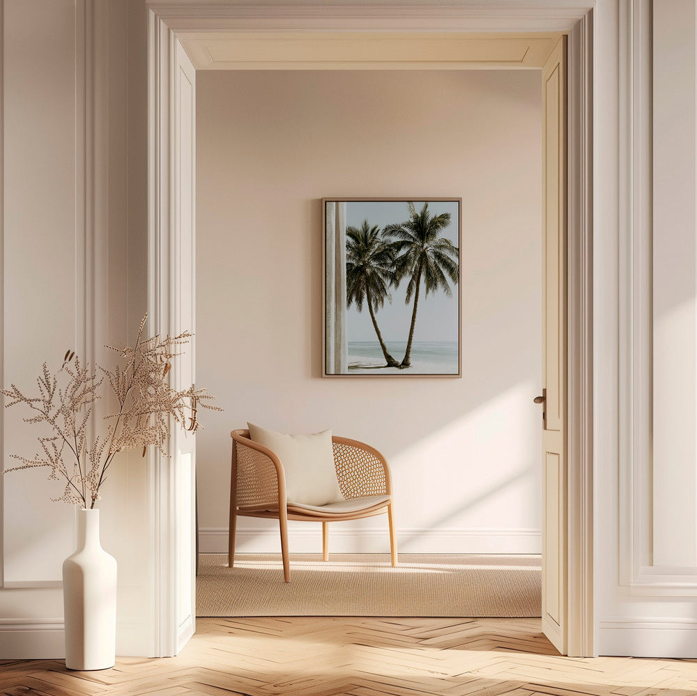 Botanische print twee palmen