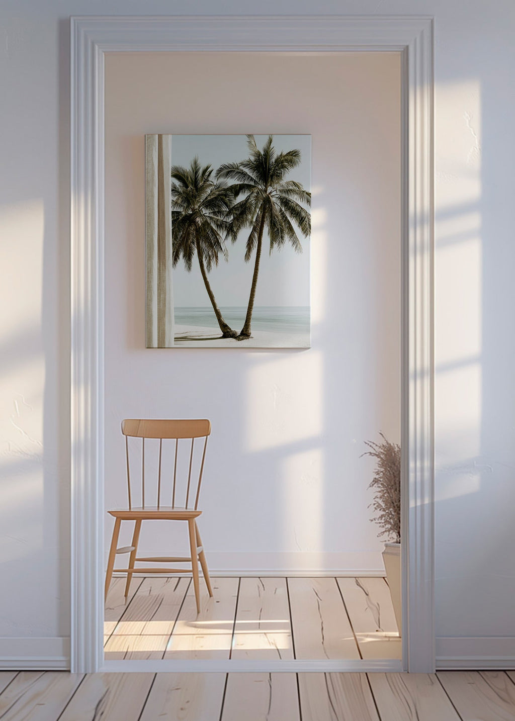 Botanische print twee palmen
