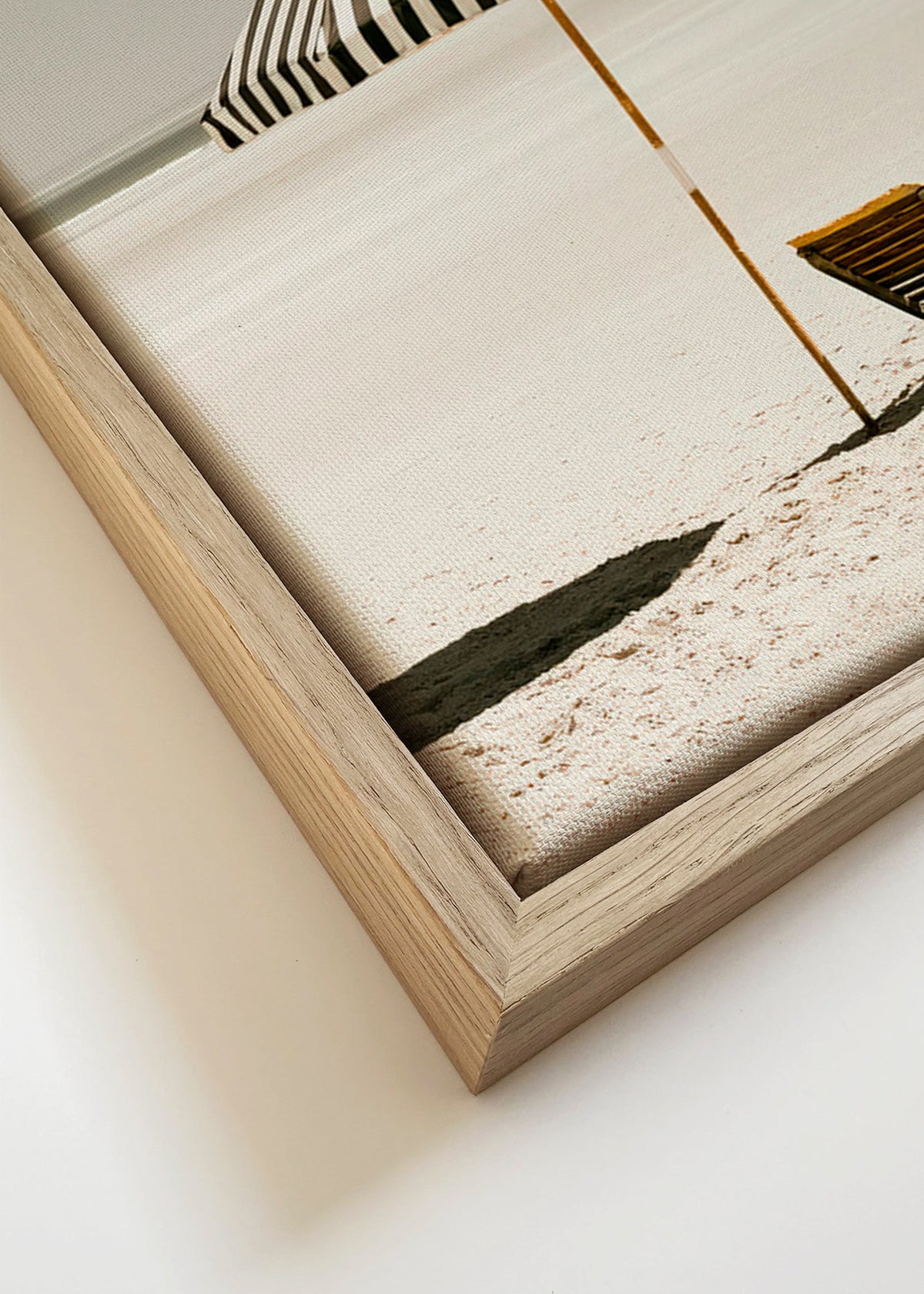 Landschapsposter met eenzame parasol