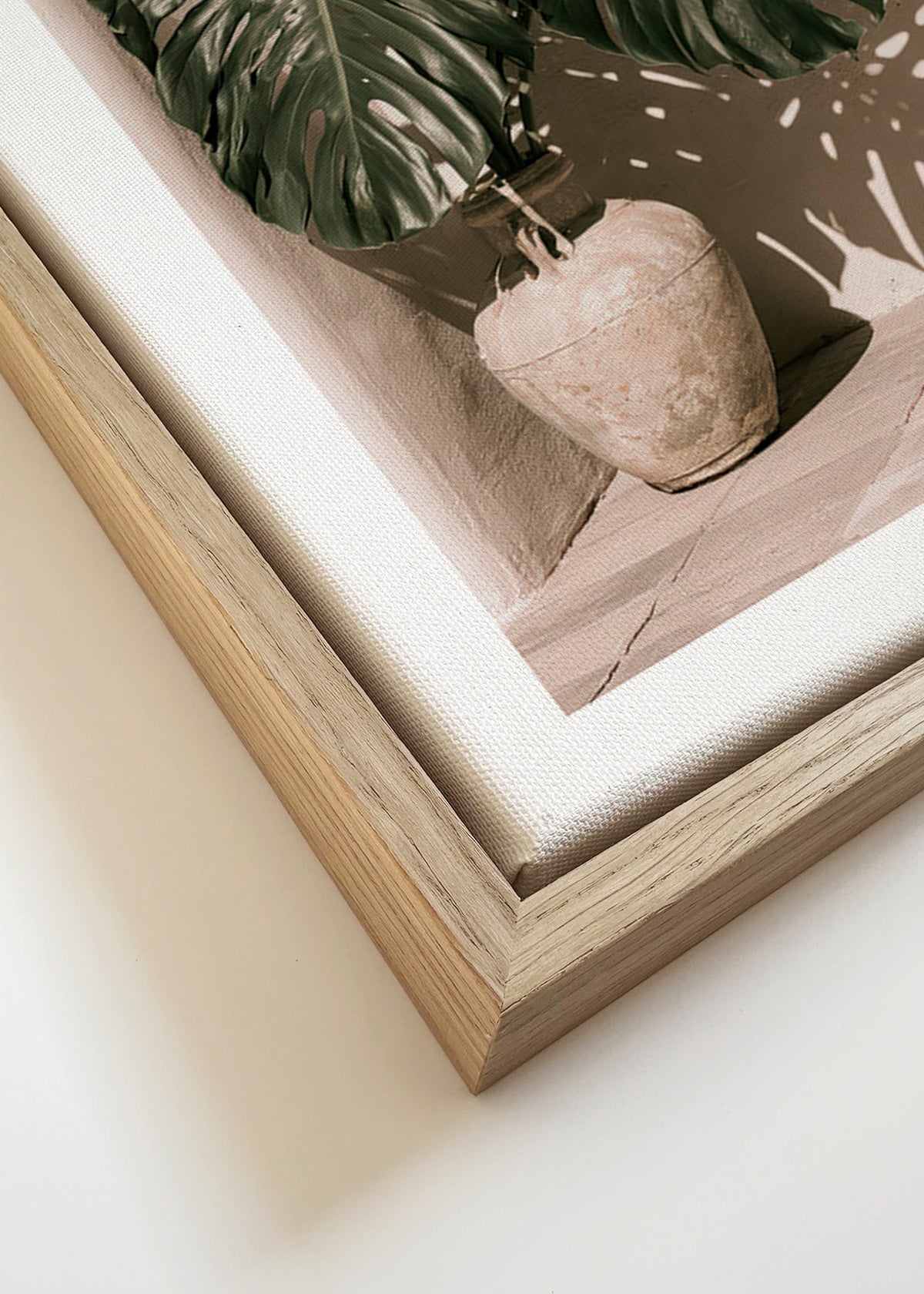 Botanische print Monstera in pot