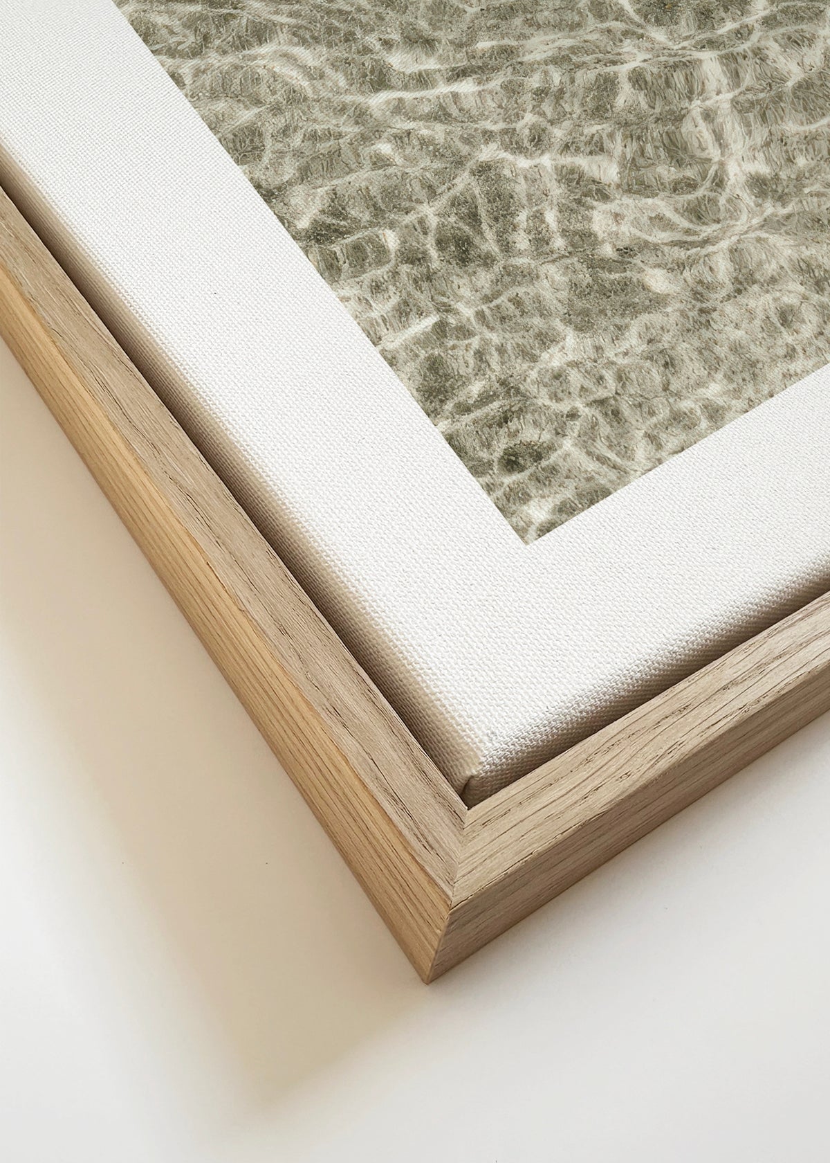 Floating Lemons - Framed canvas detail