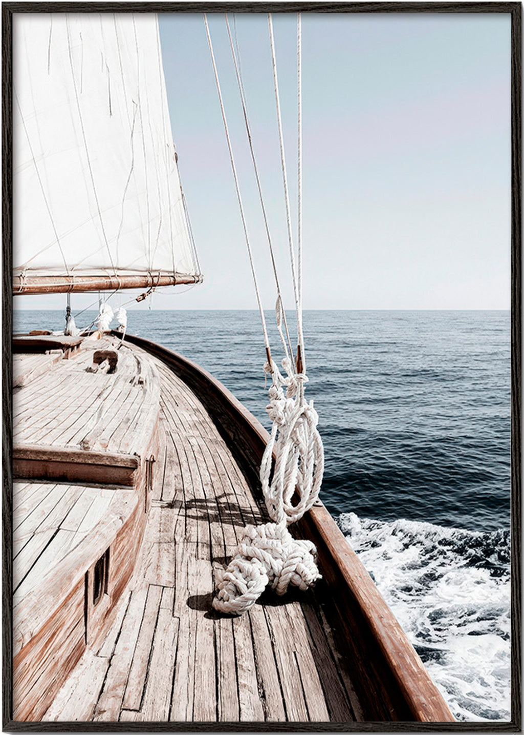 Landschap kunst: boeg van zeilboot