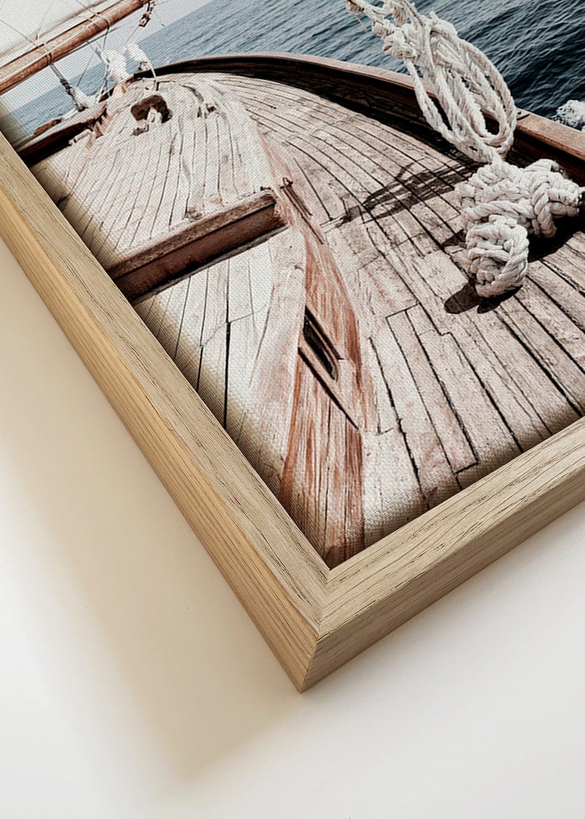 Landschap kunst: boeg van zeilboot