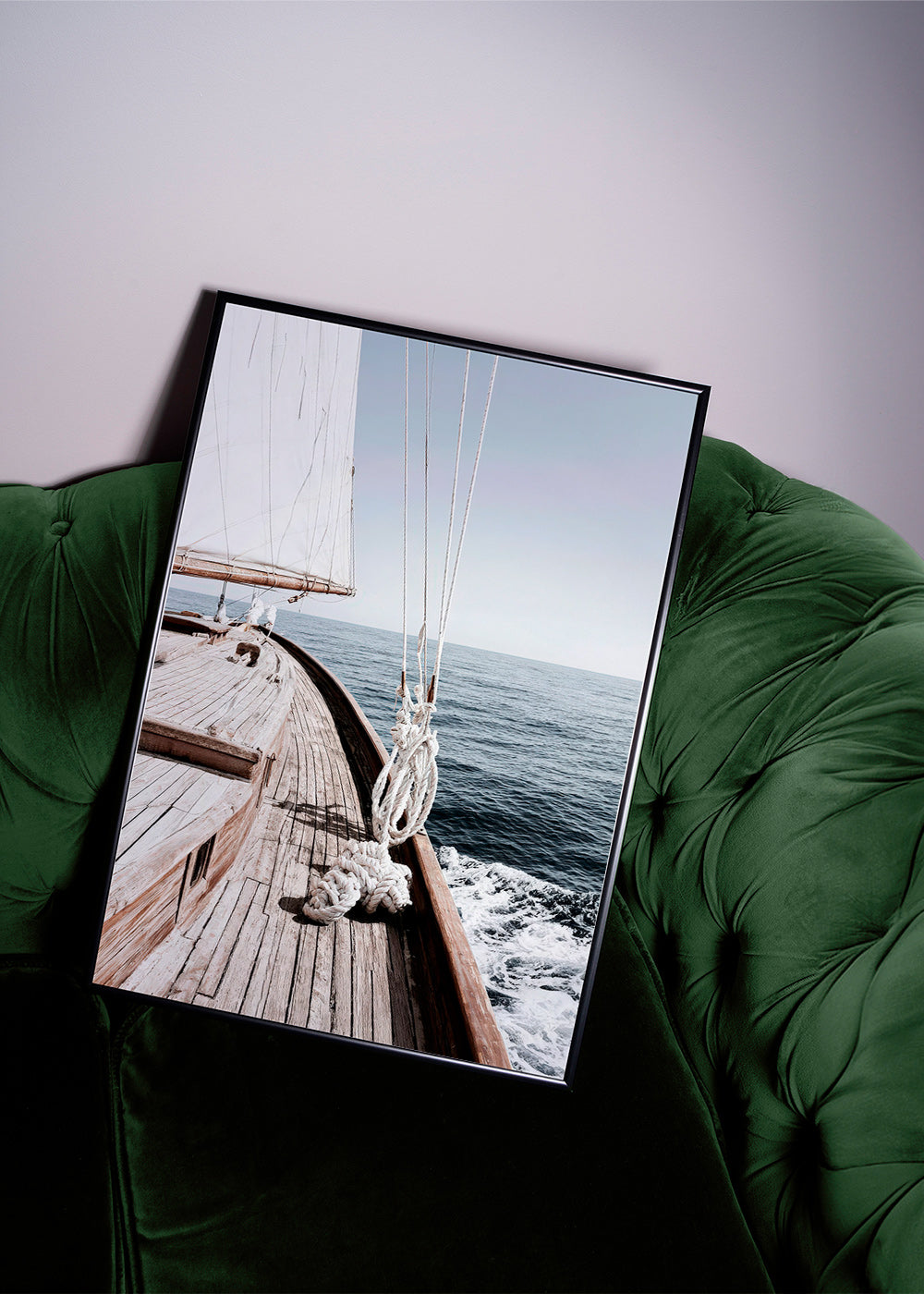 Landschap kunst: boeg van zeilboot