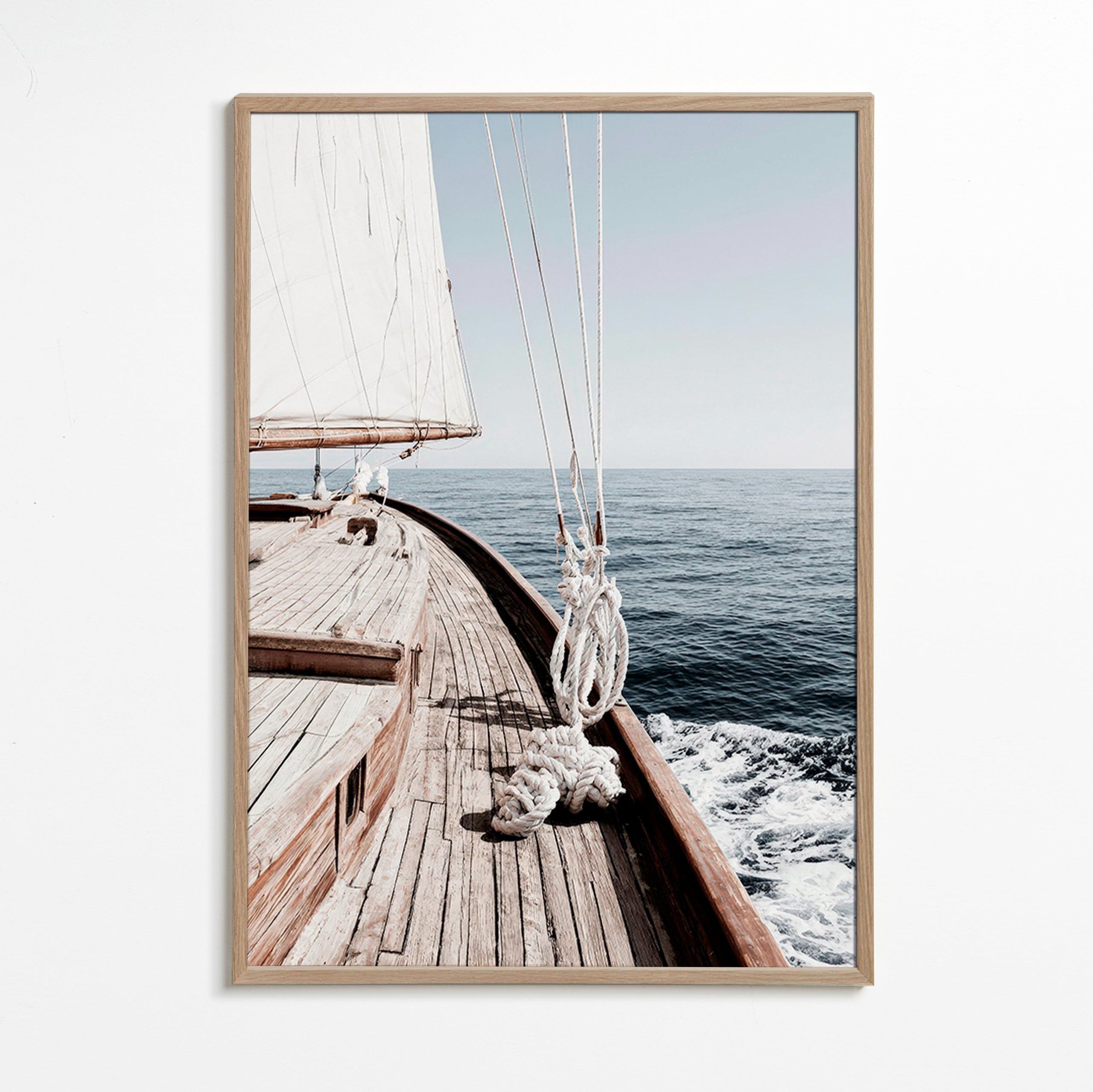 Landschap kunst: boeg van zeilboot