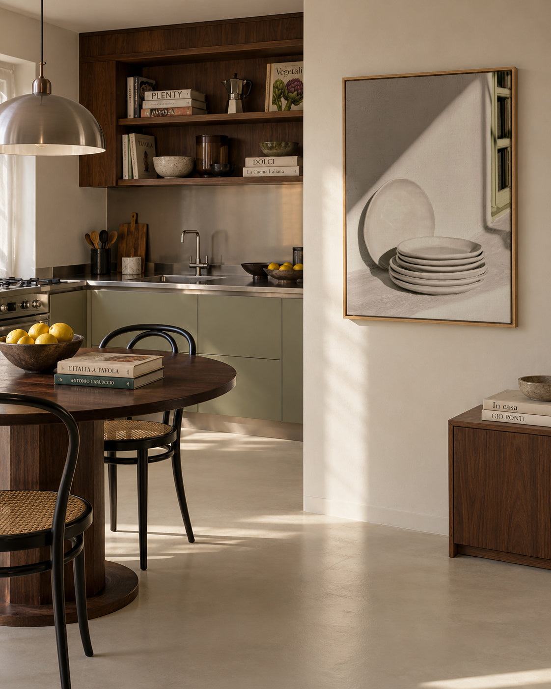 White Ceramics - Framed canvas in an interior