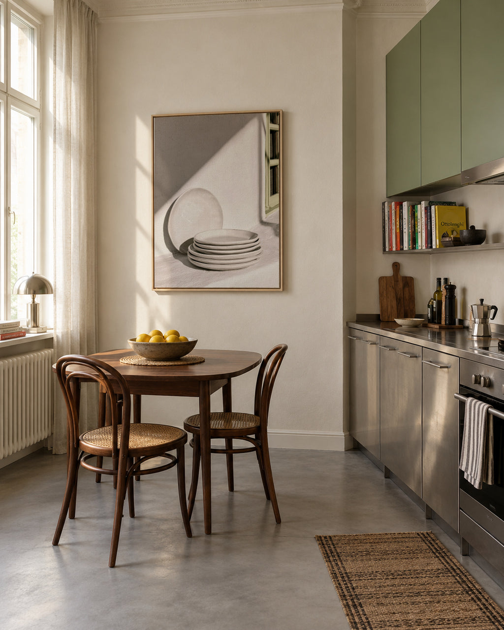 White Ceramics - Framed canvas in an interior