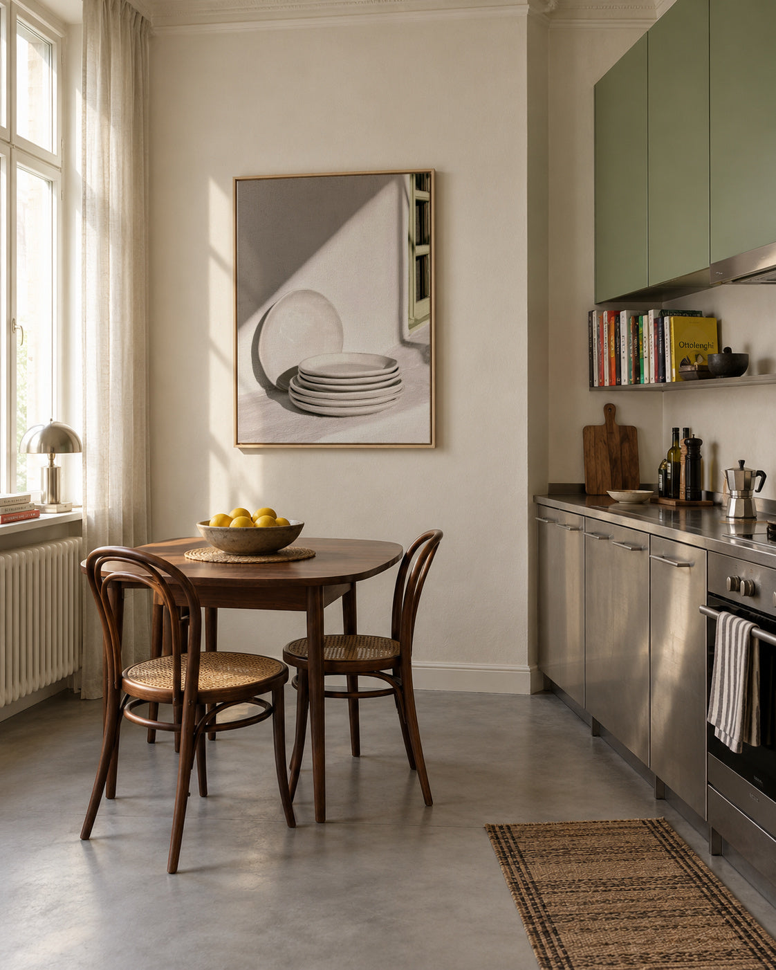 White Ceramics - Framed canvas in an interior