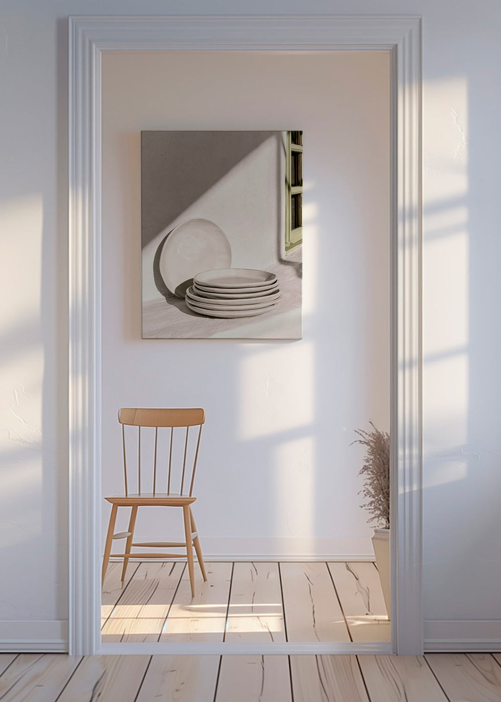 Keuken kunst: witte keramiek in natuurlijk licht