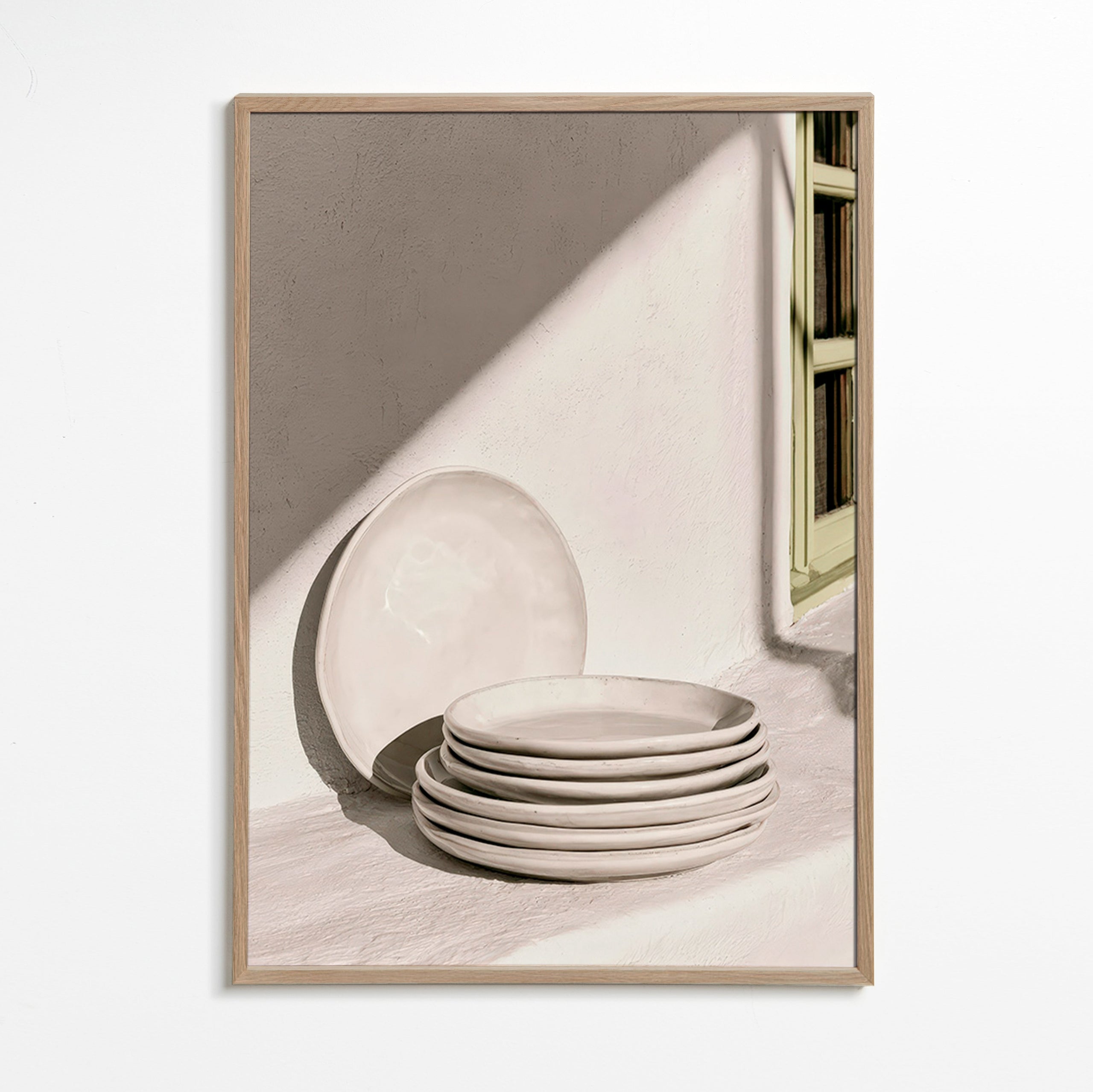 Keuken kunst: witte keramiek in natuurlijk licht