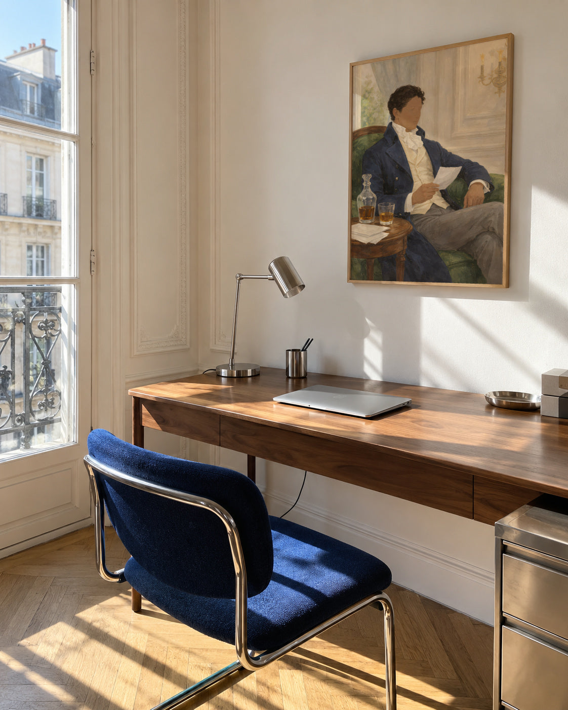 The Gentleman’s Letter - Framed poster in an interior