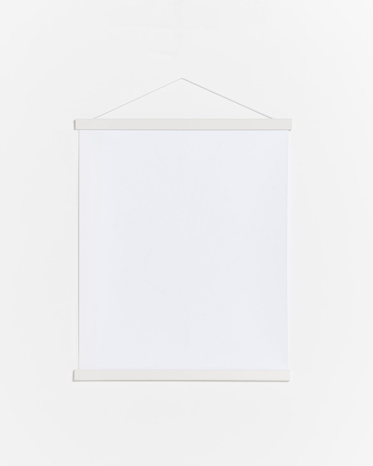 Colgador para póster de 20cm de madera y color blanco