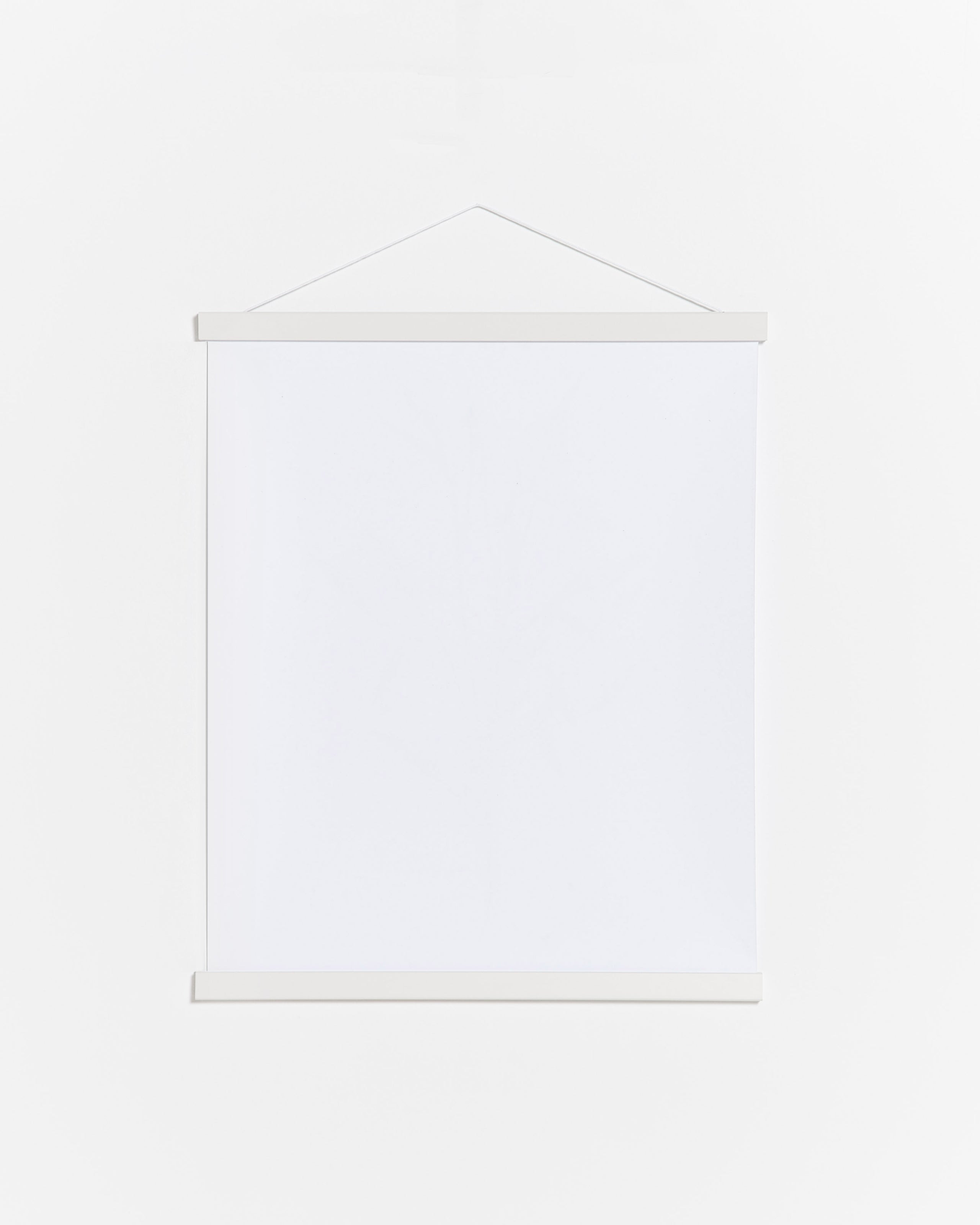 Colgador para póster de 30cm de madera y color blanco